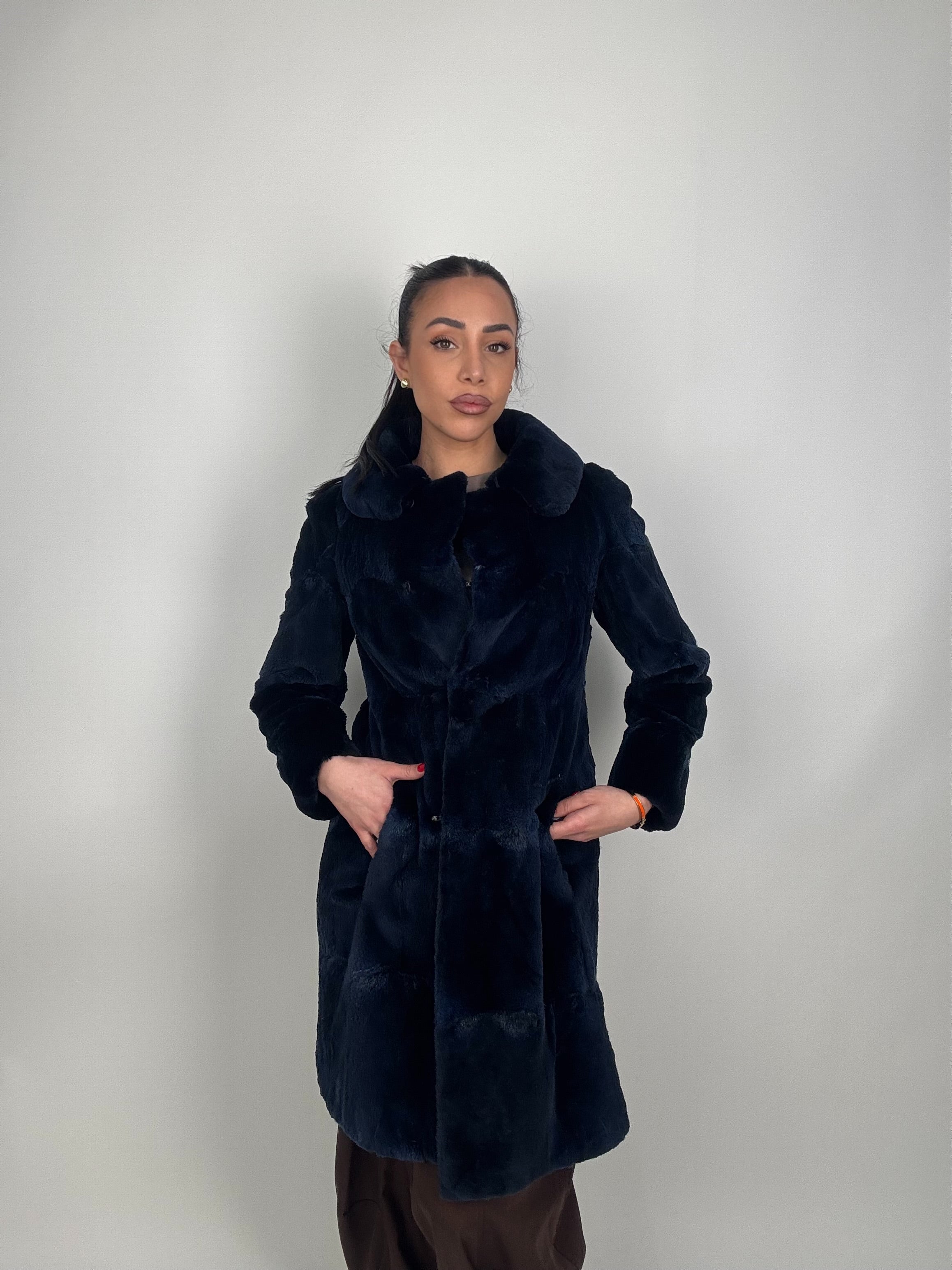 Cappotto in visone rasato N617