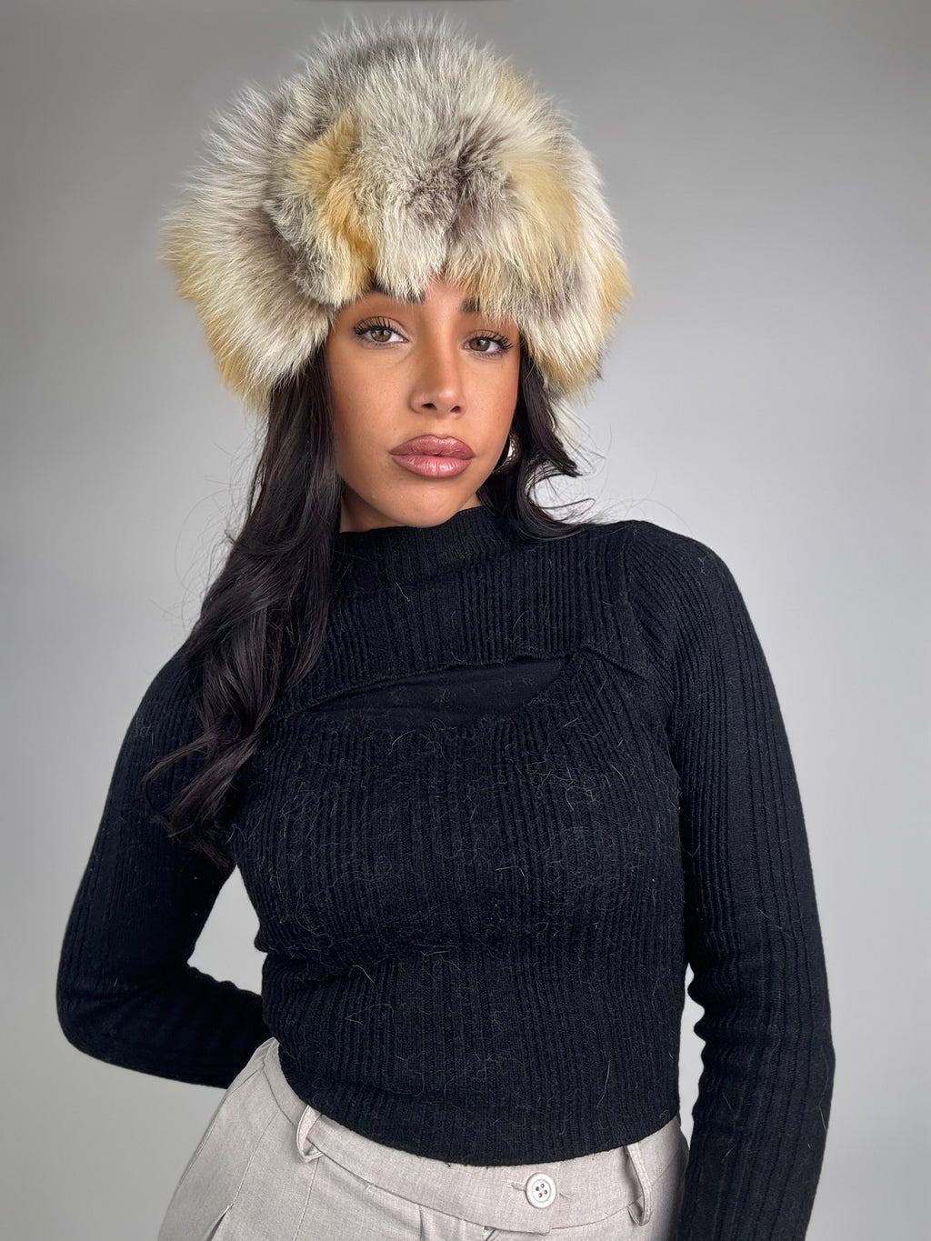 Cappello in volpe N36