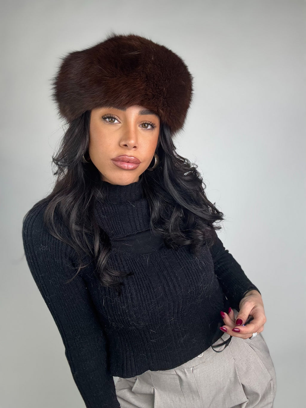 Cappello in volpe N38