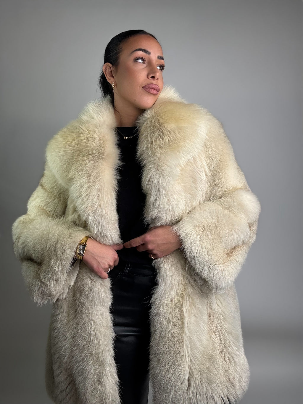 Giacca in volpe della groenlandia N06