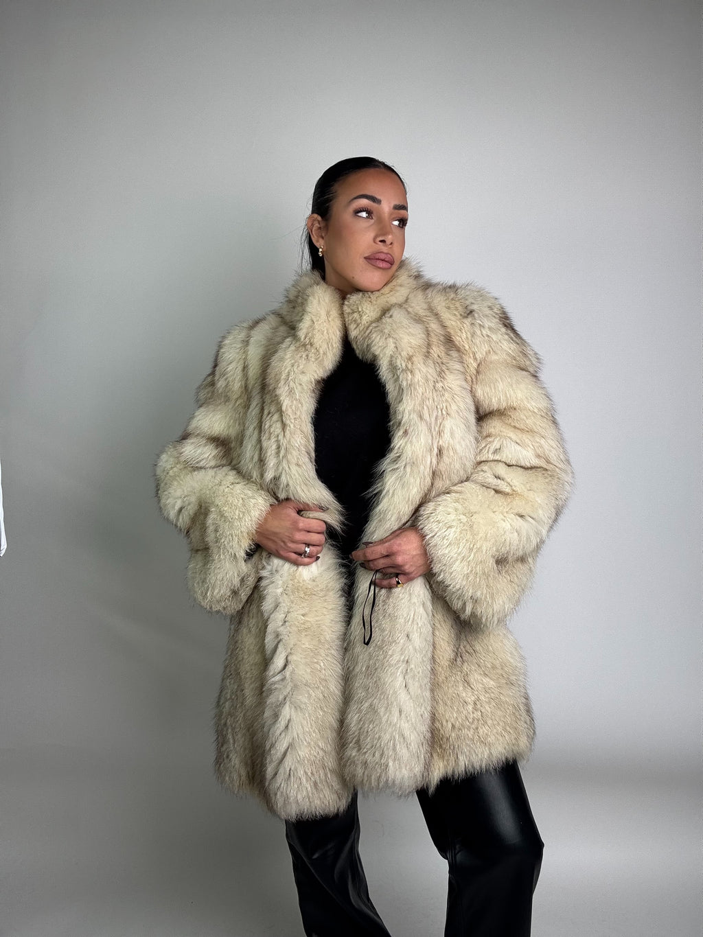 Giacca in volpe della groenlandia N07