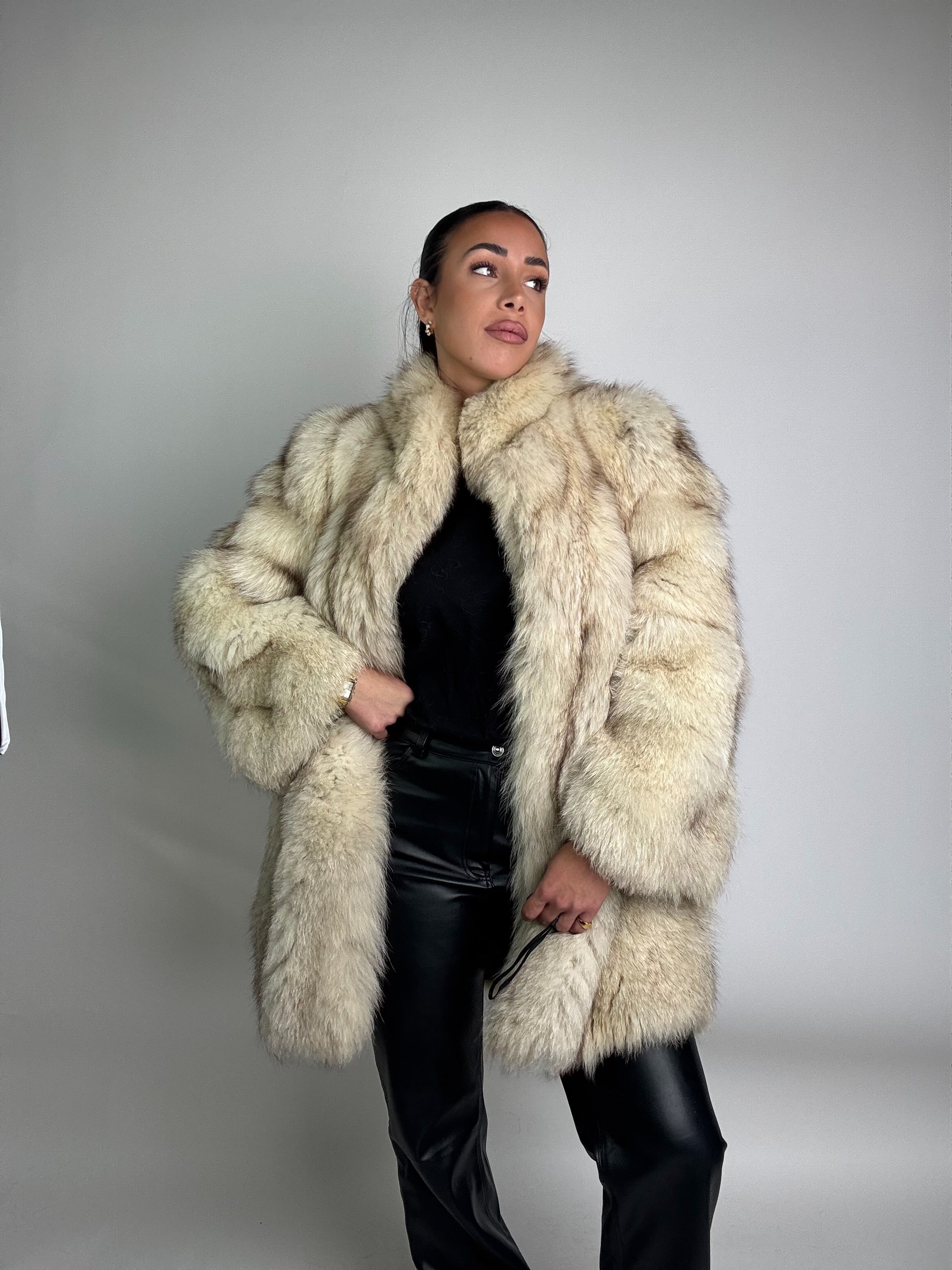 Giacca in volpe della groenlandia N07