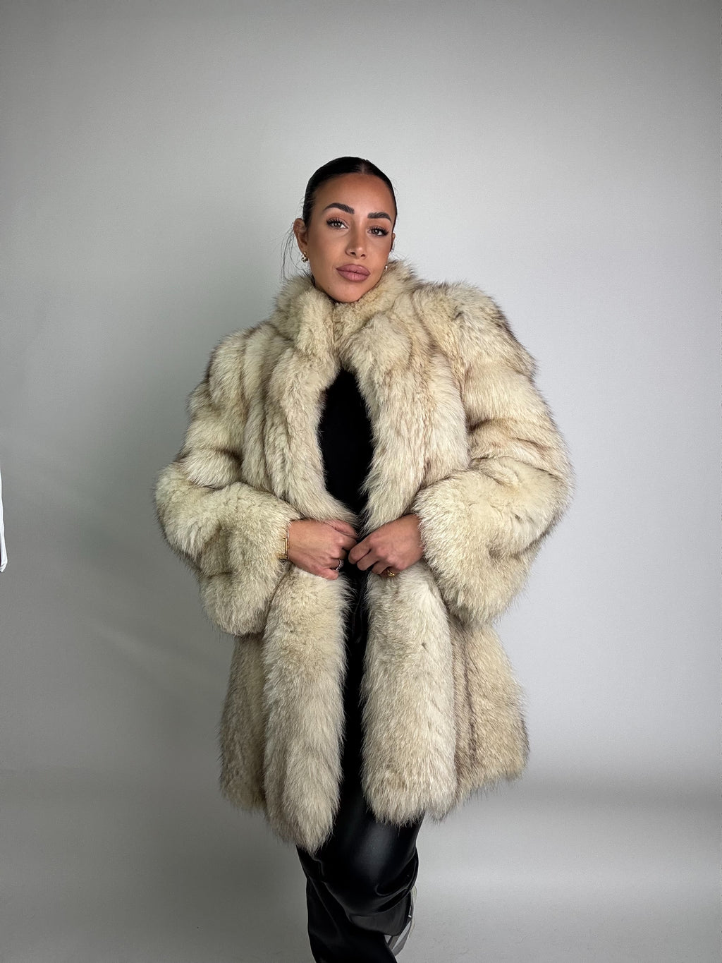 Giacca in volpe della groenlandia N07