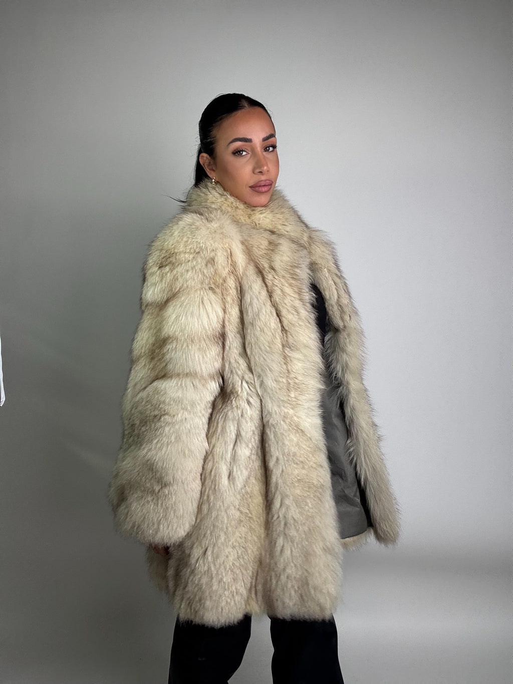 Giacca in volpe della groenlandia N07