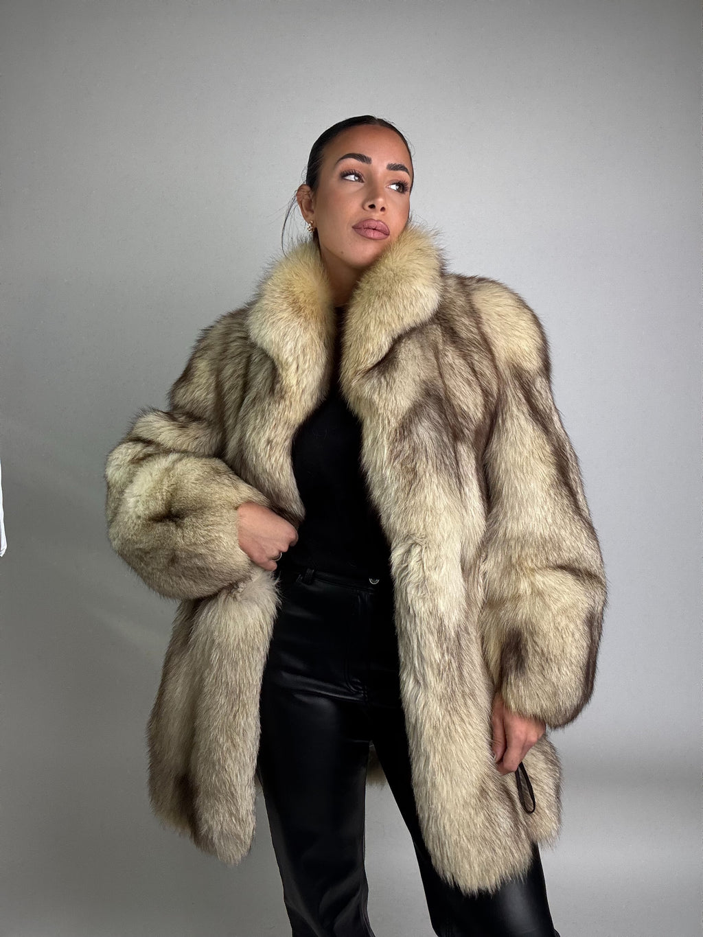 Giacca in volpe della groenlandia N08