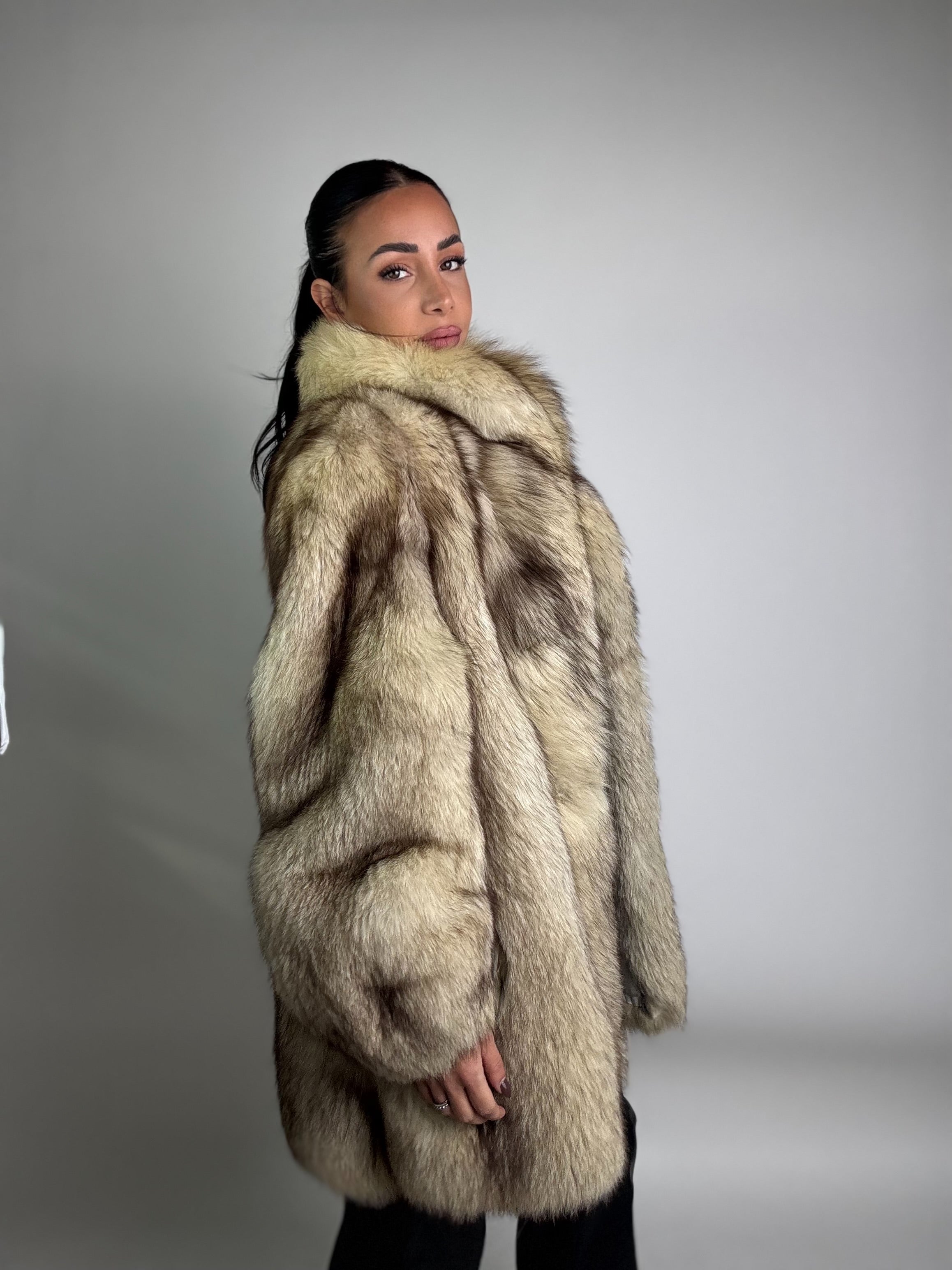 Giacca in volpe della groenlandia N08