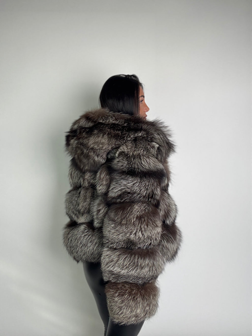 Bomber in volpe argentata N87