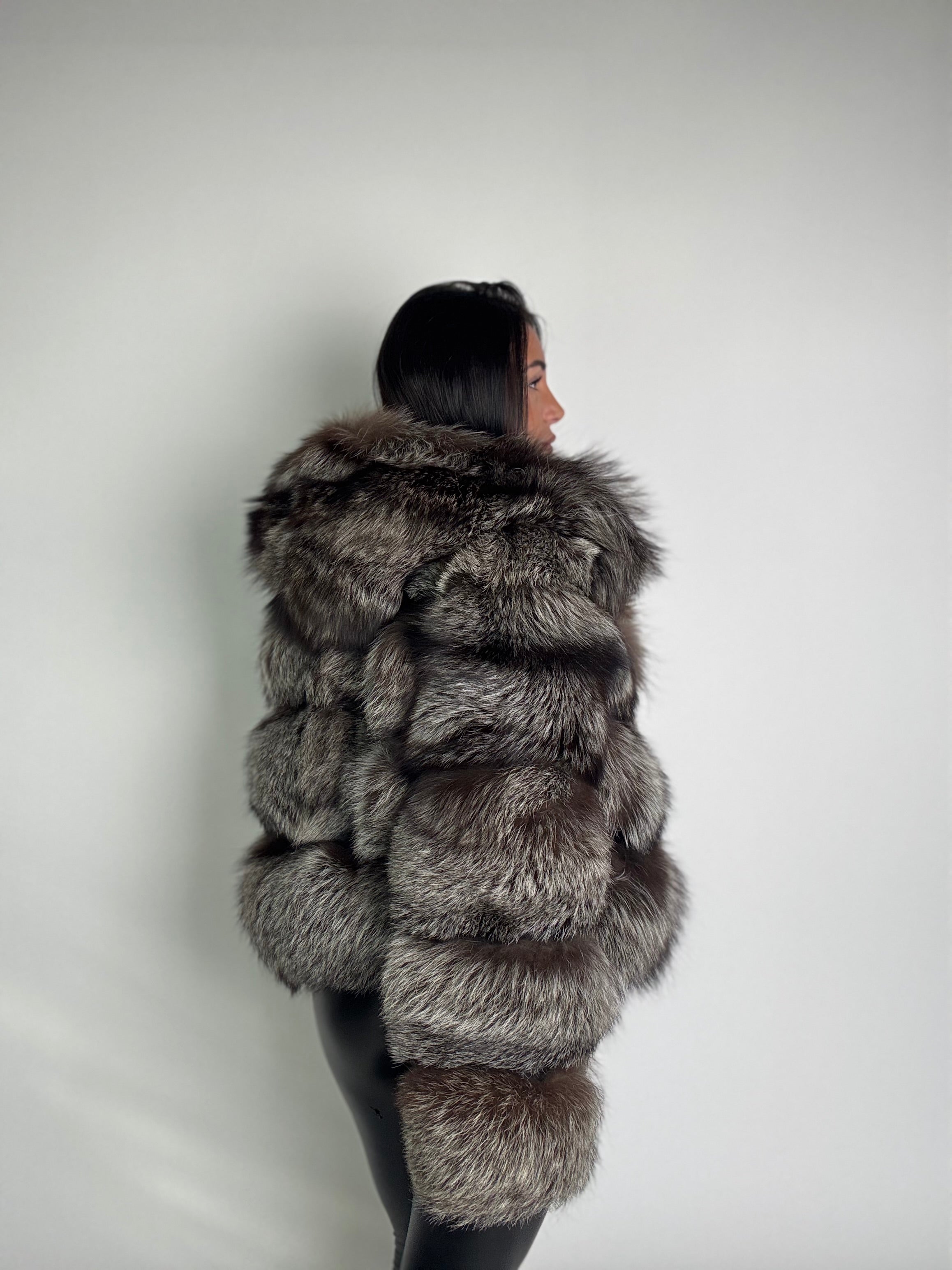 Bomber in volpe argentata N87