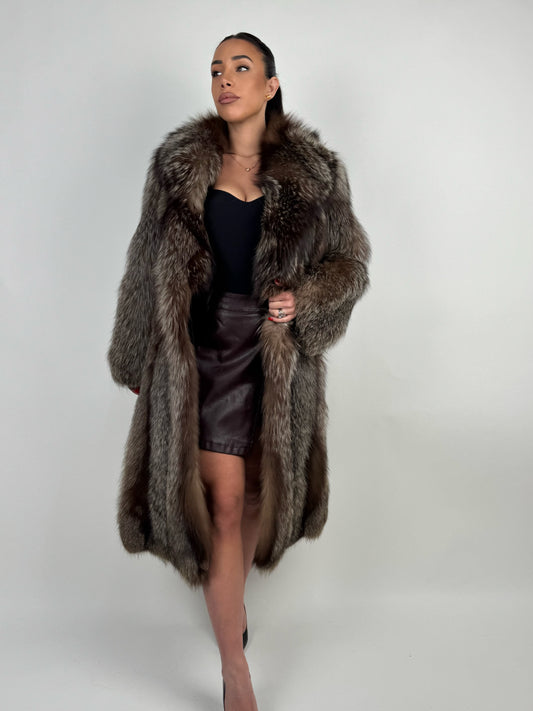 Cappotto in volpe argentata N484