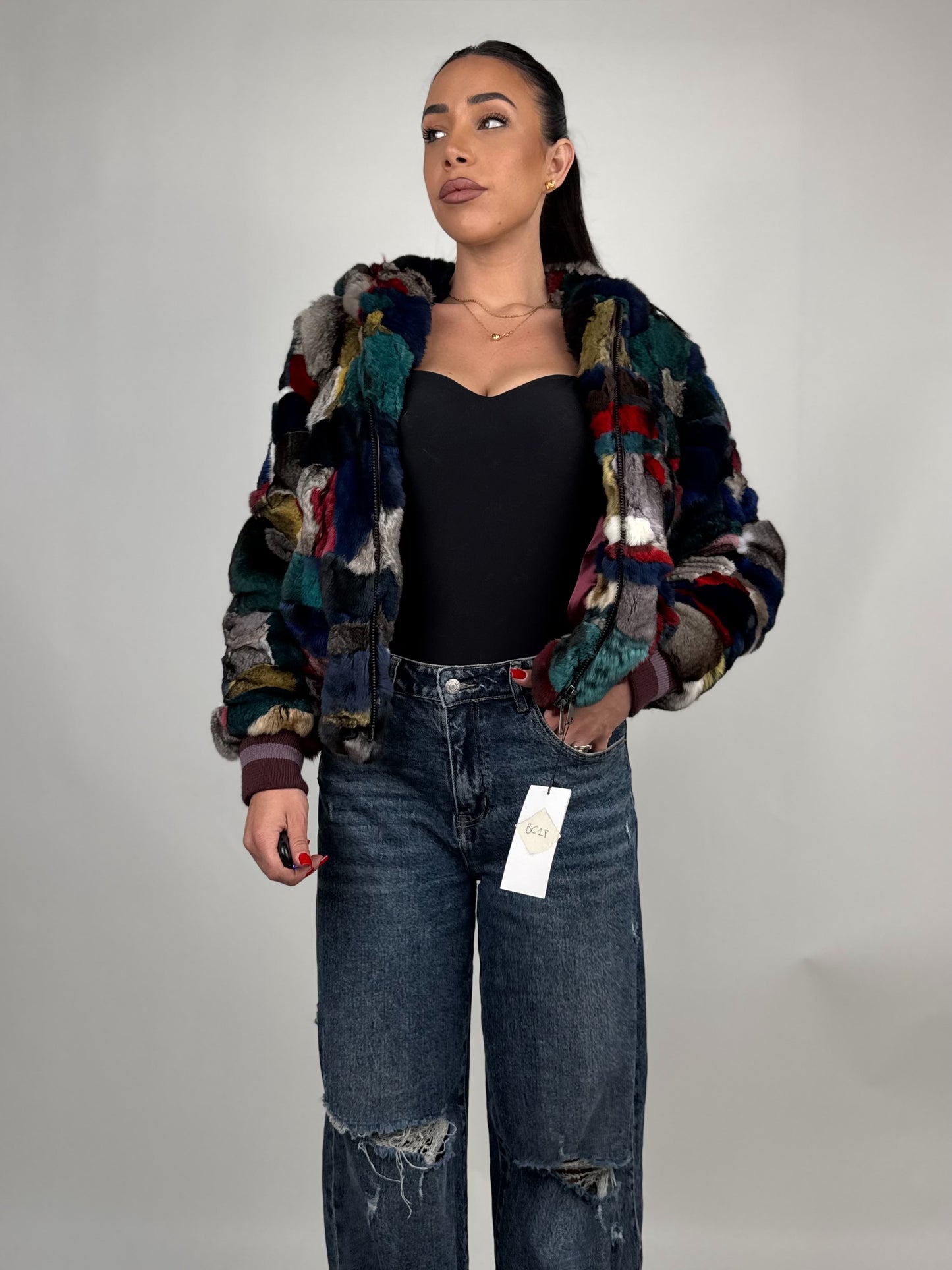 Mink Bomber Jacket
