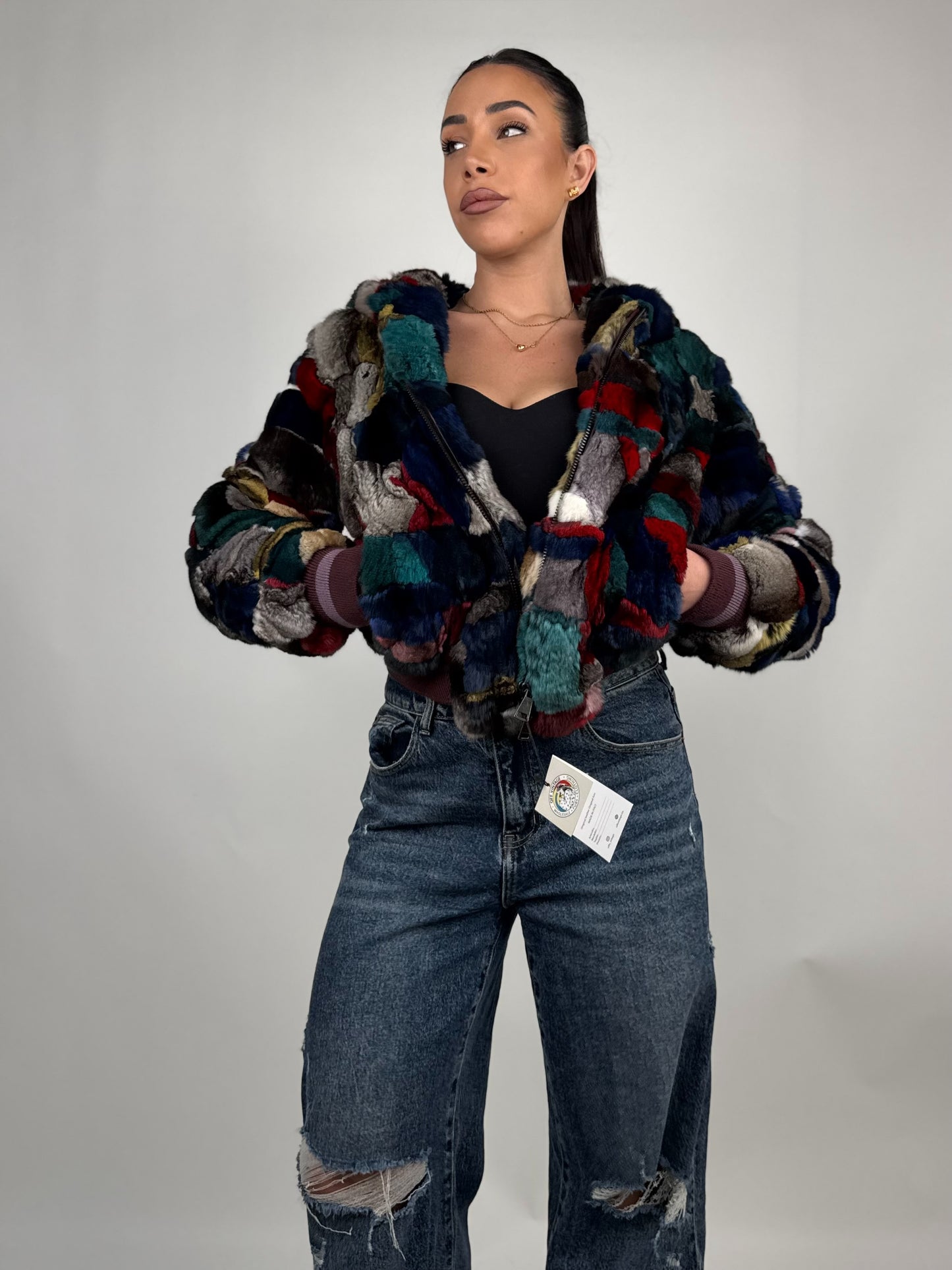 Mink Bomber Jacket
