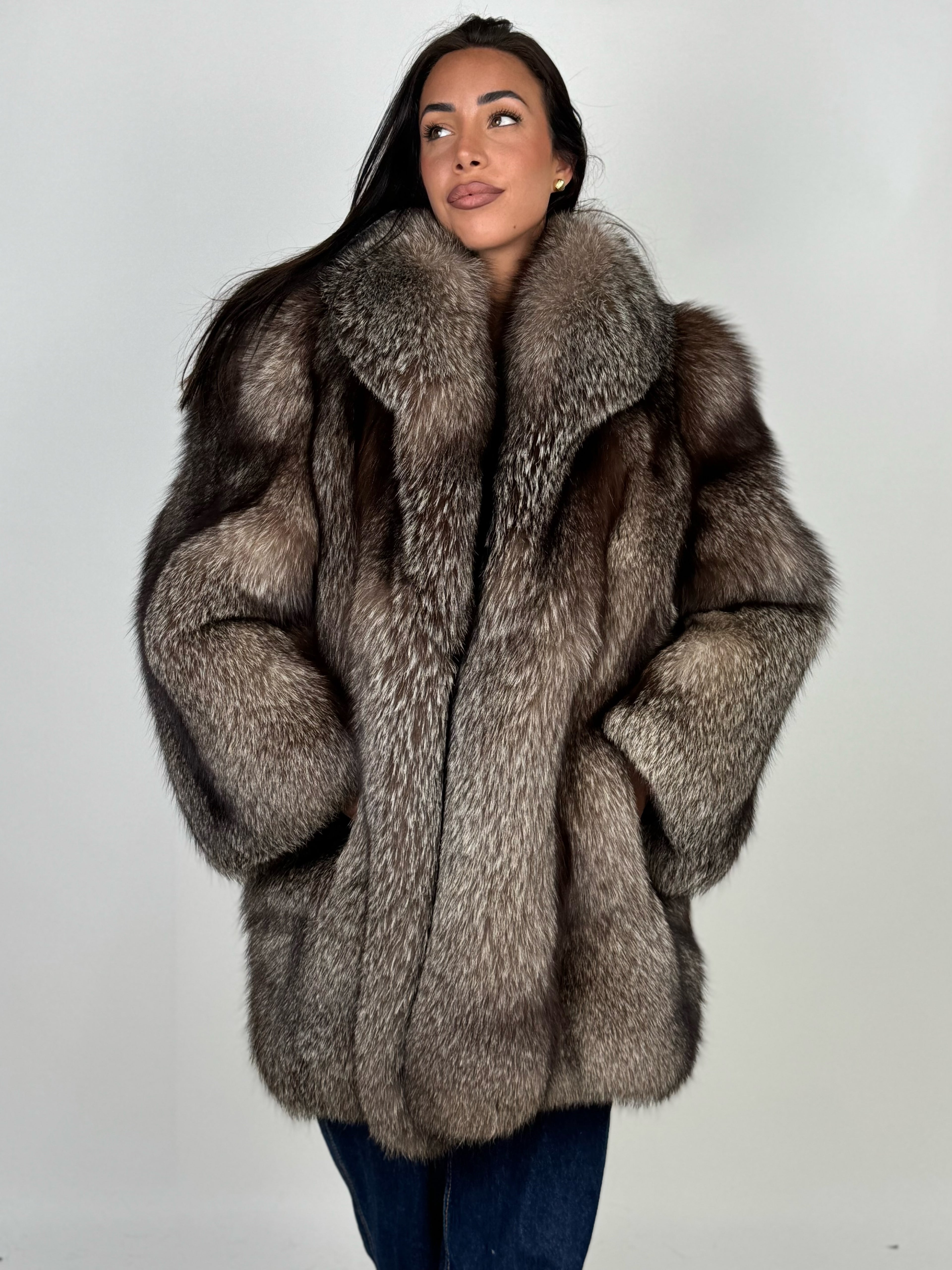 Giacca in volpe frost N759