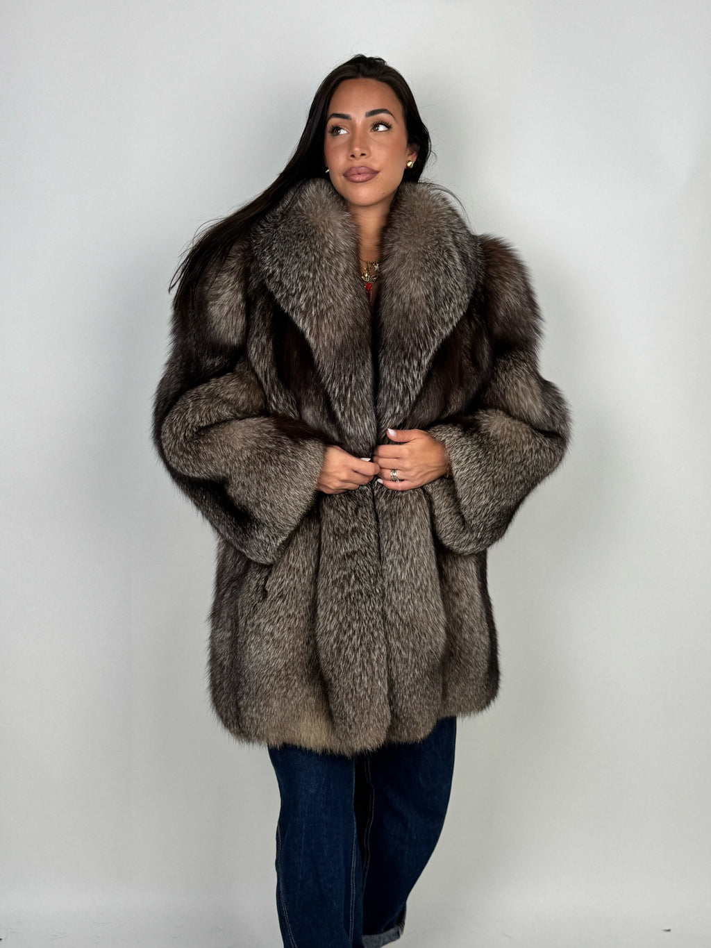 Giacca in volpe frost N759