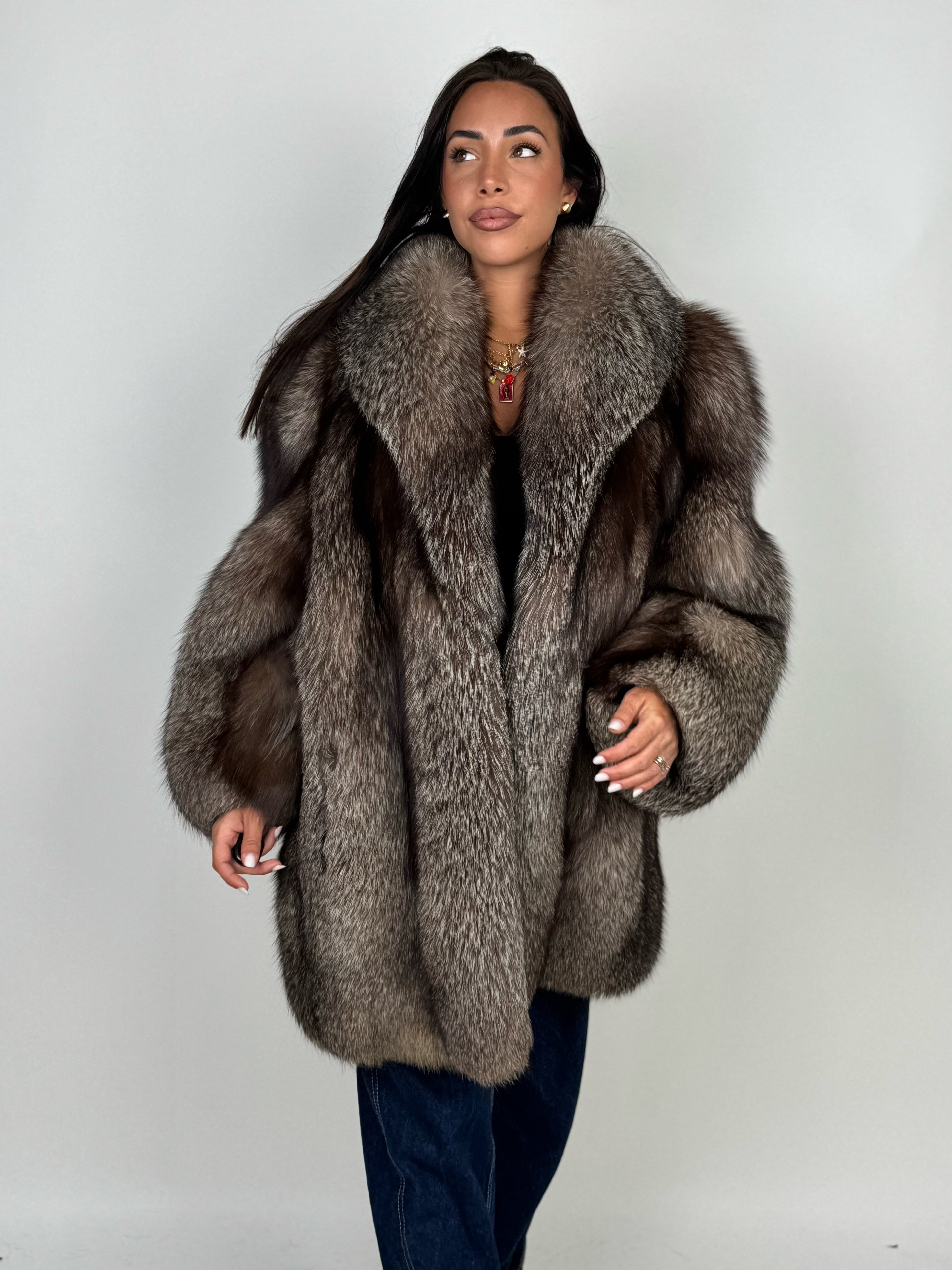 Giacca in volpe frost N759