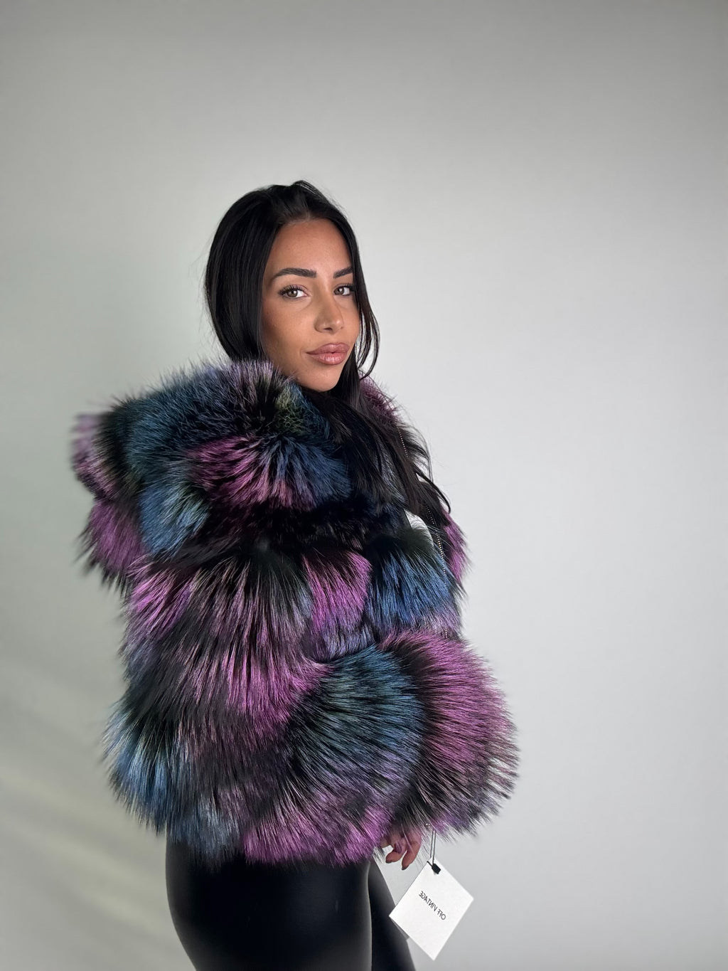 Bomber in volpe argentata