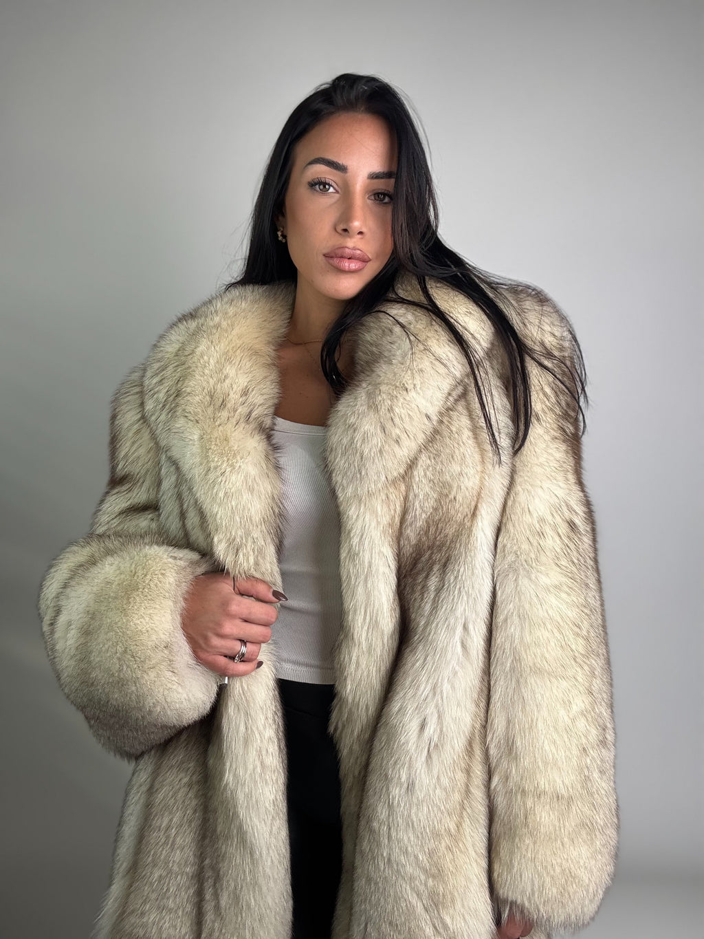 Giacca in volpe della groenlandia N12