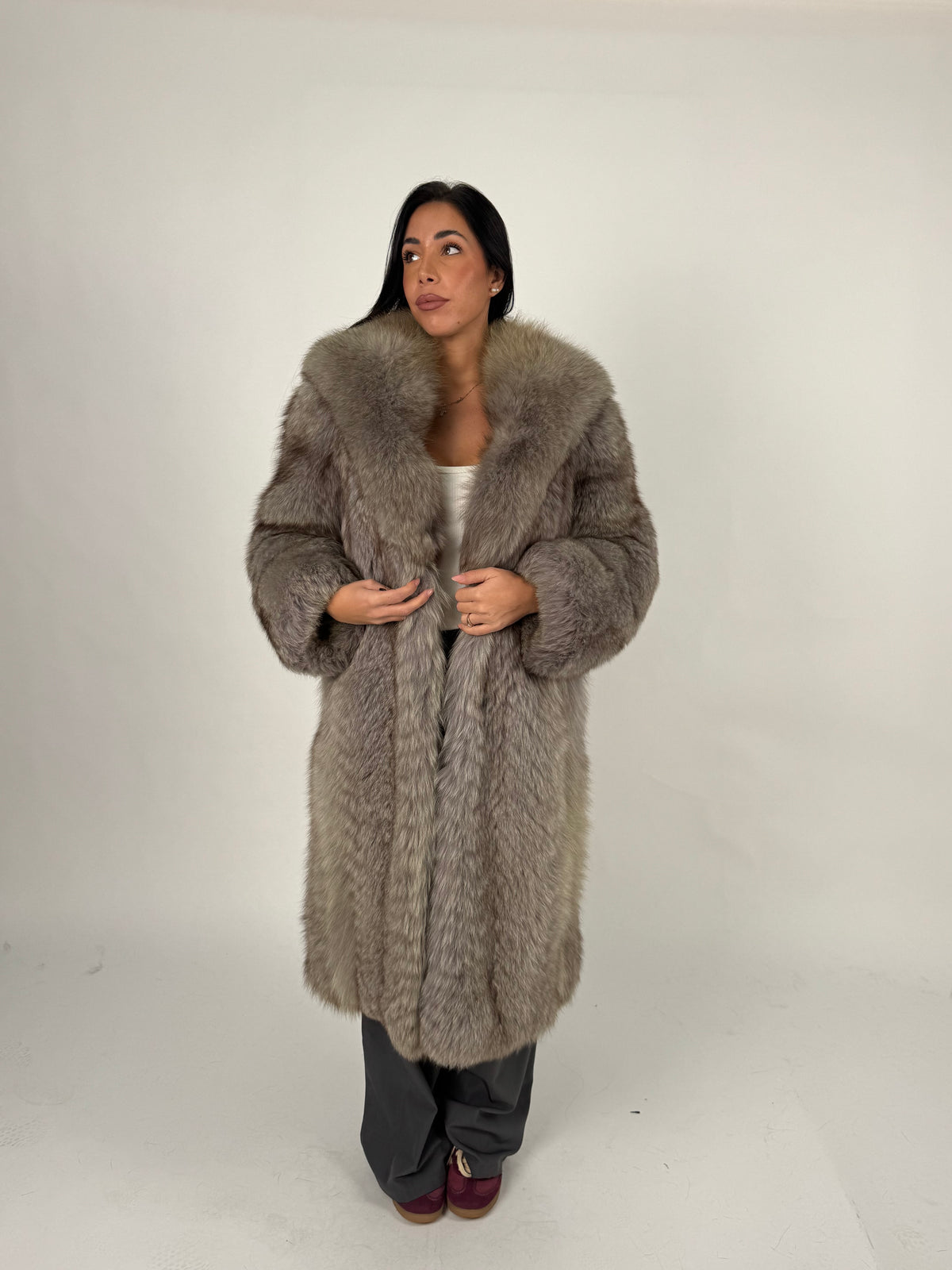 Cappotto in volpe della groenlandia N824