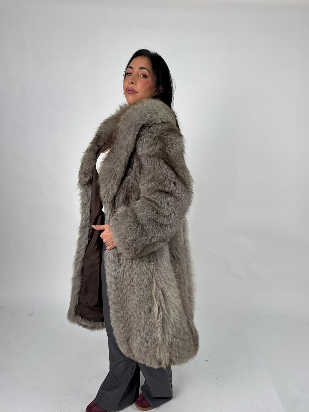 Cappotto in volpe della groenlandia N824
