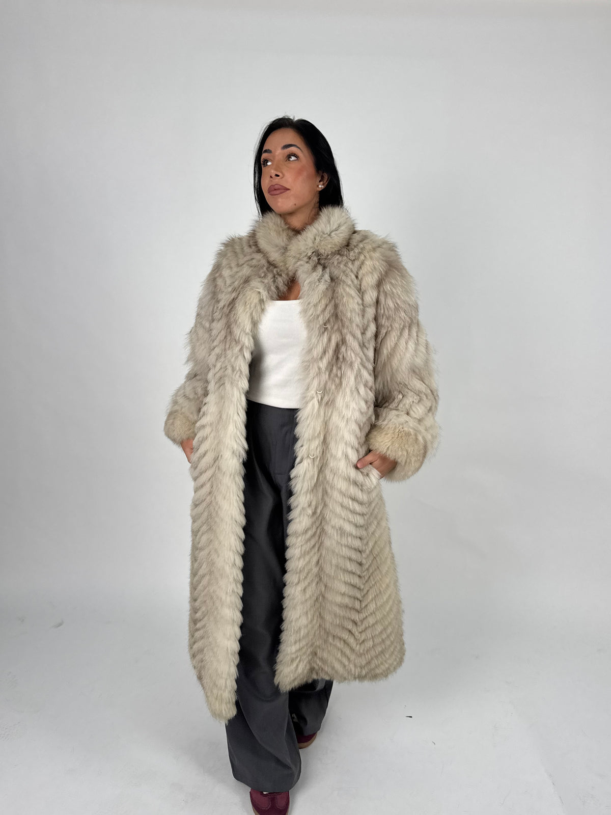 Cappotto in volpe della groenlandia N826