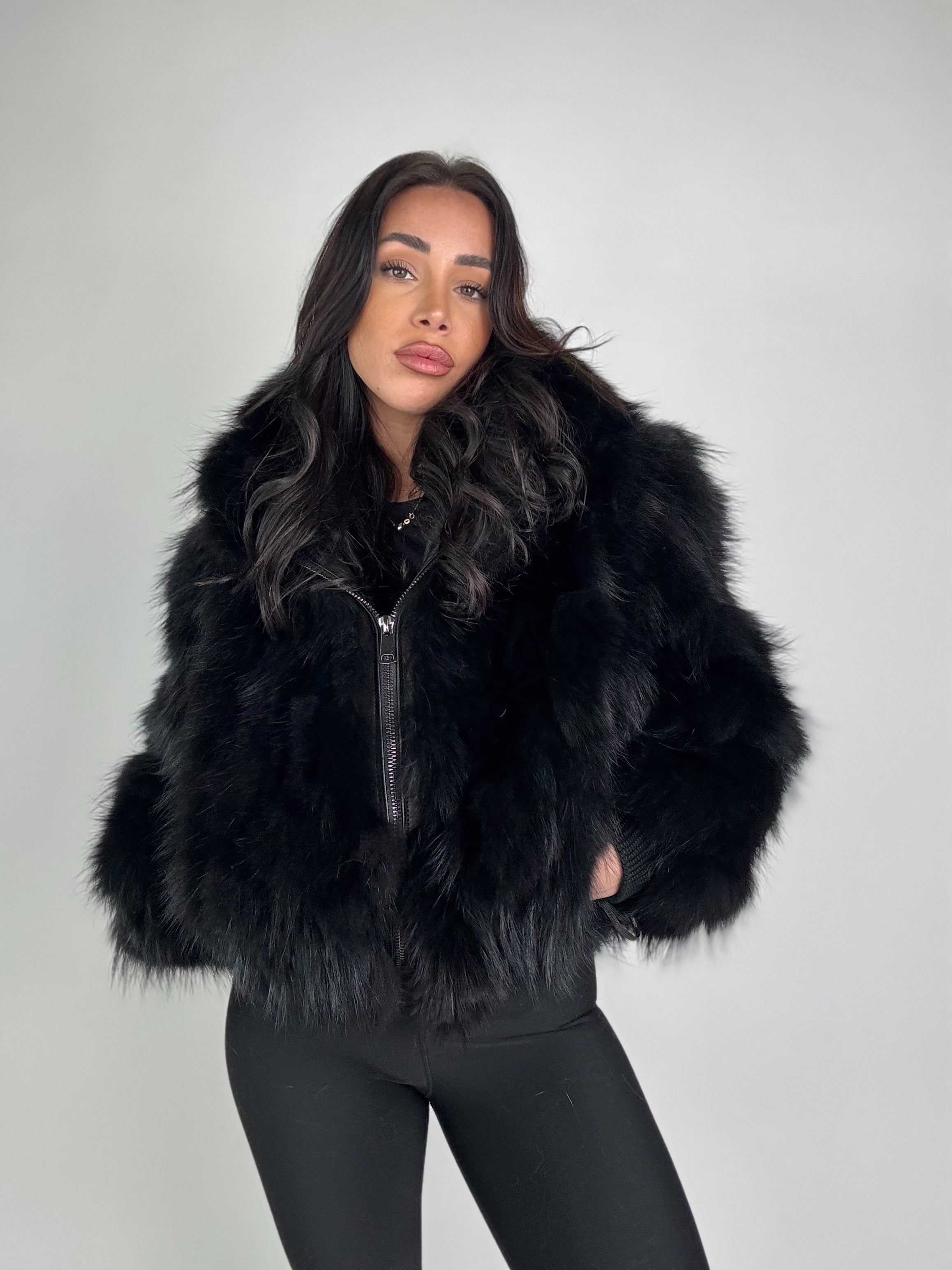 Mink Bomber Jacket