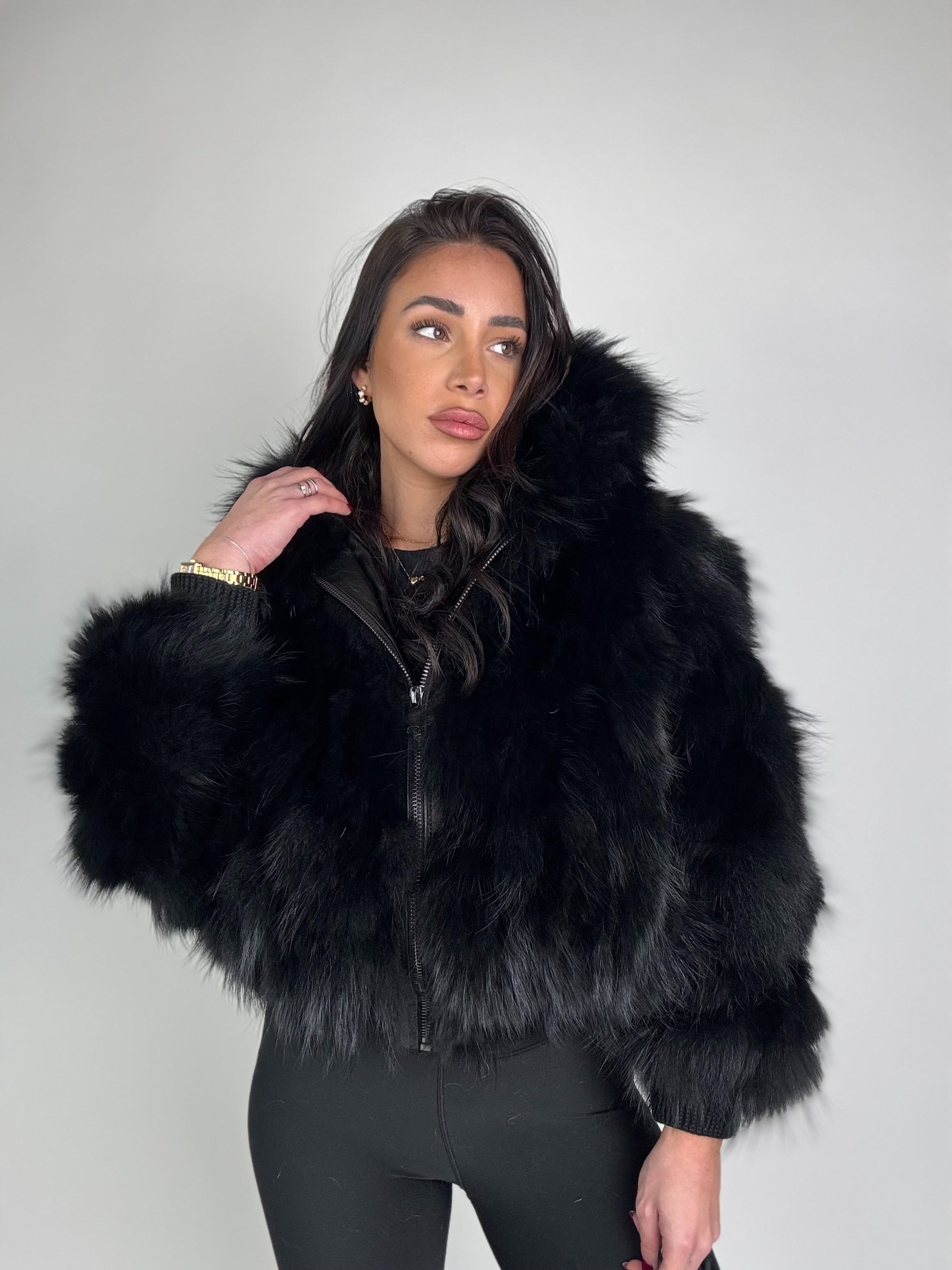 Mink Bomber Jacket