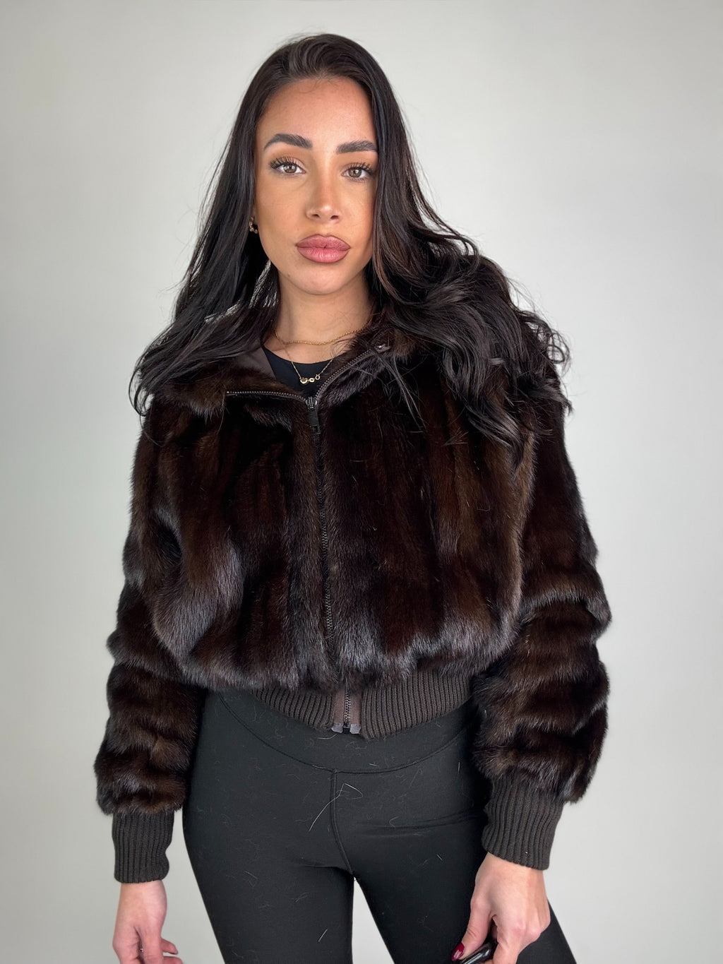Mink Bomber Jacket