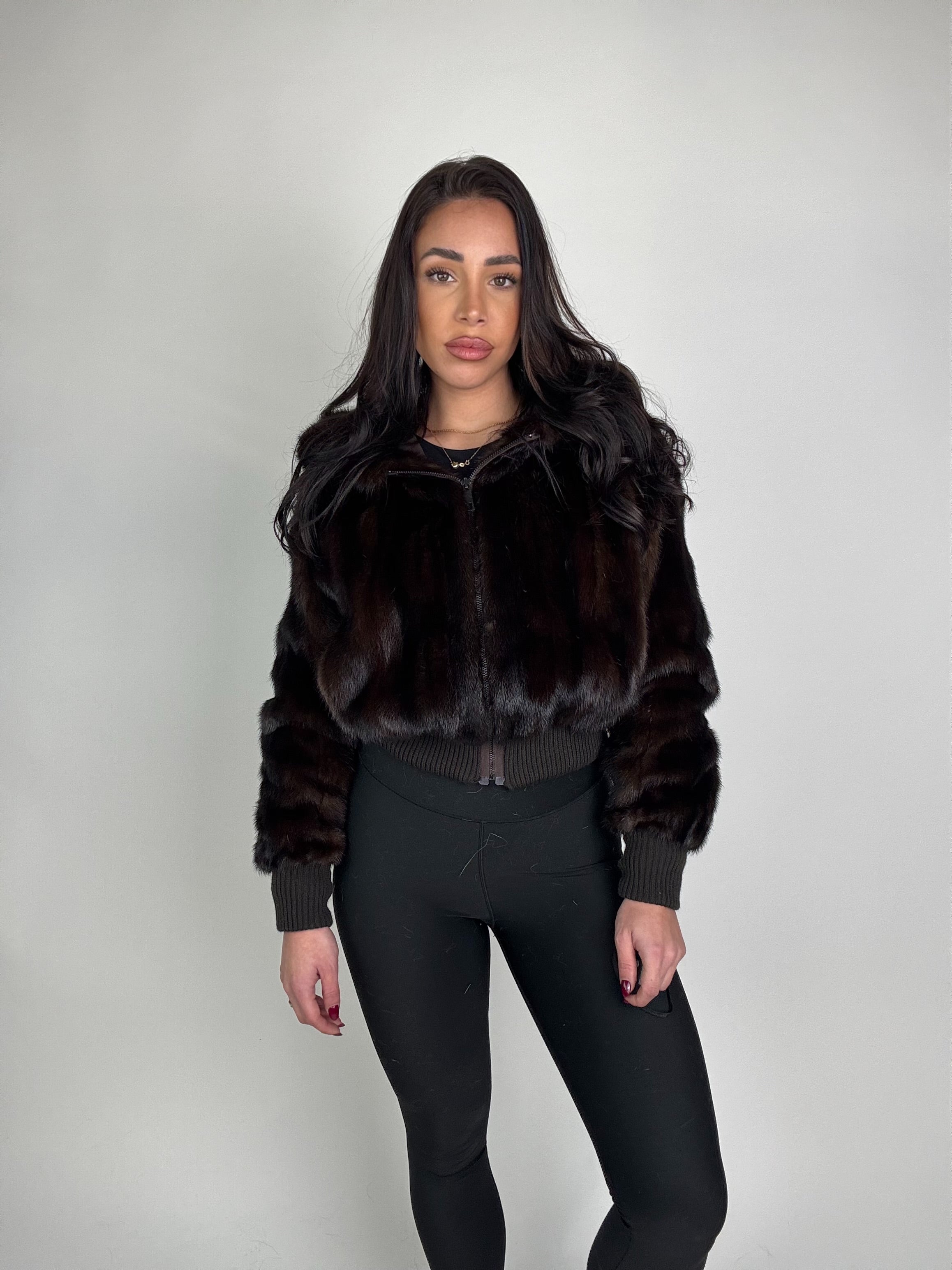 Mink Bomber Jacket