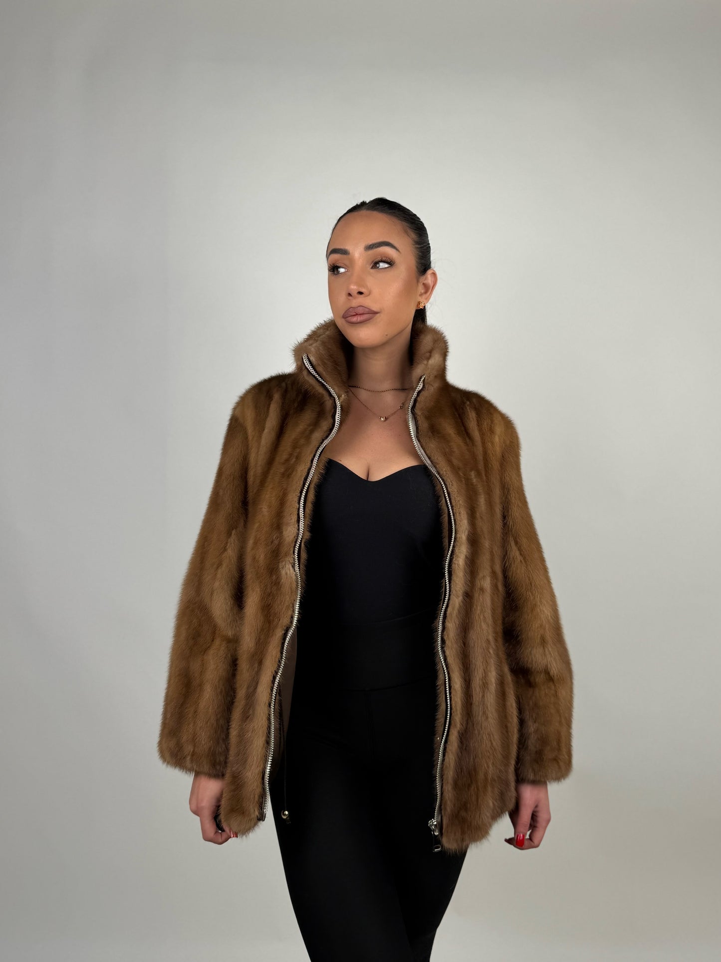 Mink Bomber Jacket