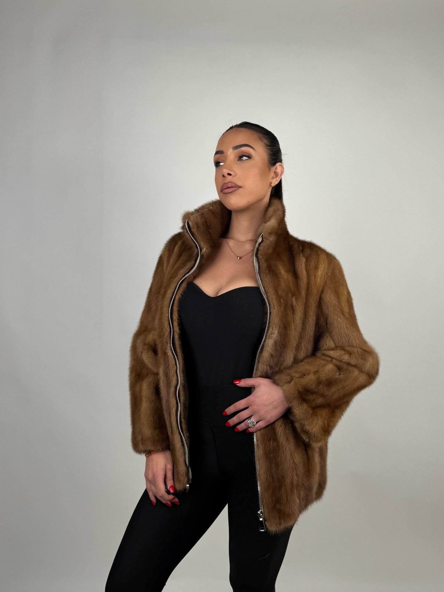 Mink Bomber Jacket