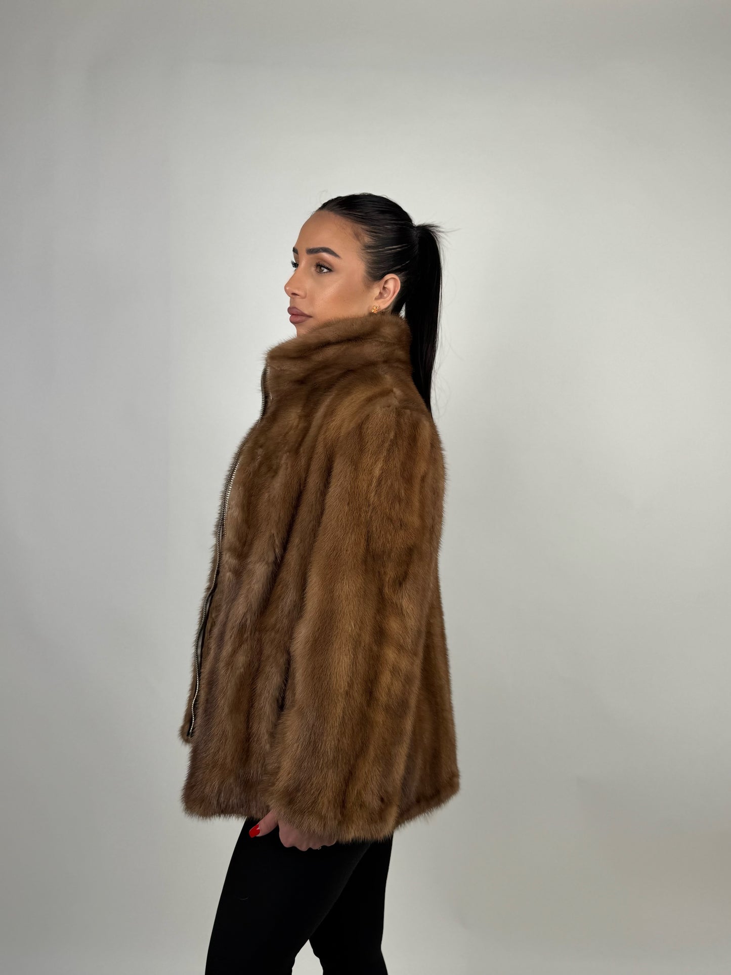 Mink Bomber Jacket
