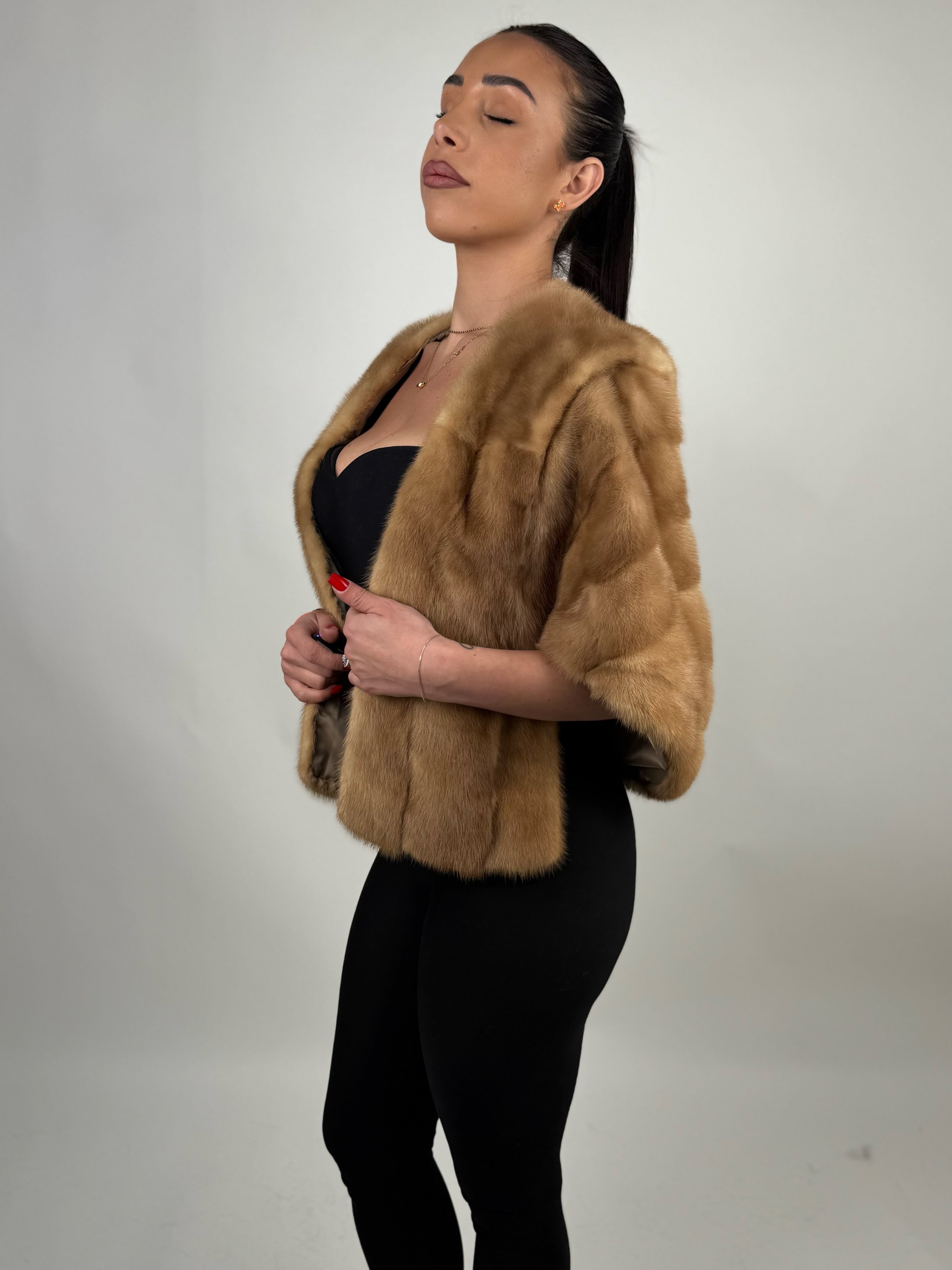 Mink Bomber Jacket