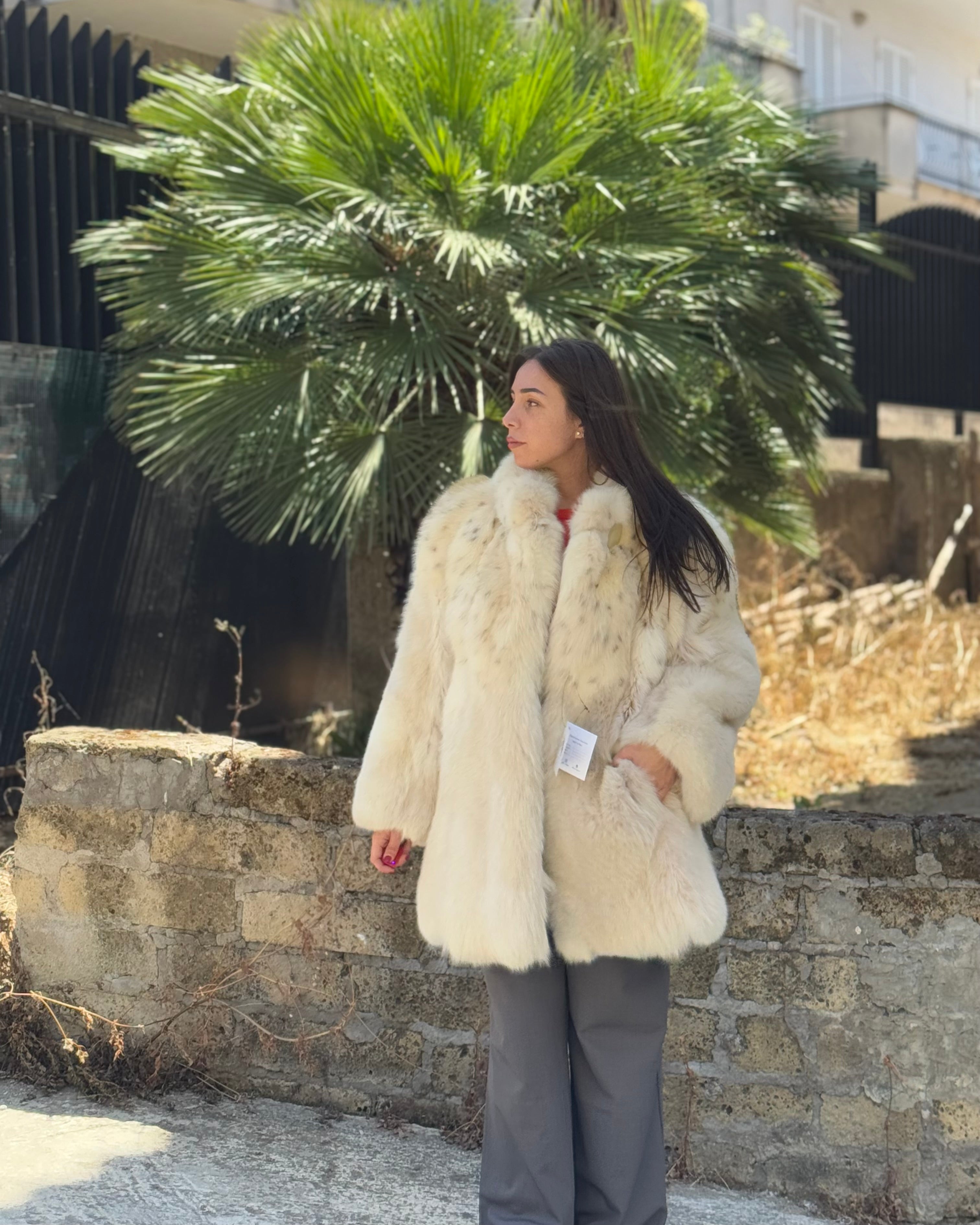 Giacca in volpe linciata