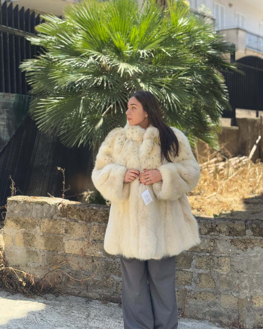 Giacca in volpe linciata