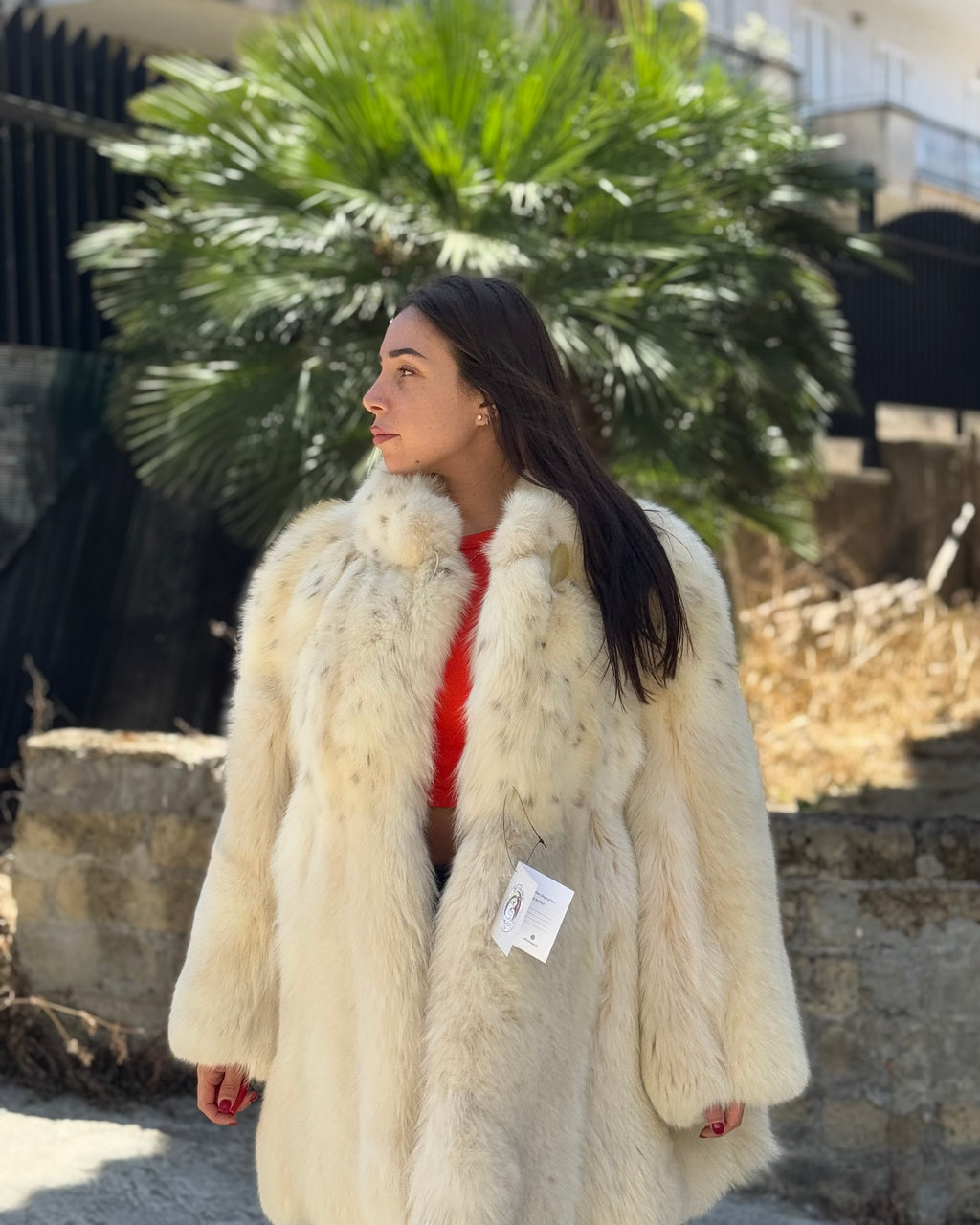 Giacca in volpe linciata