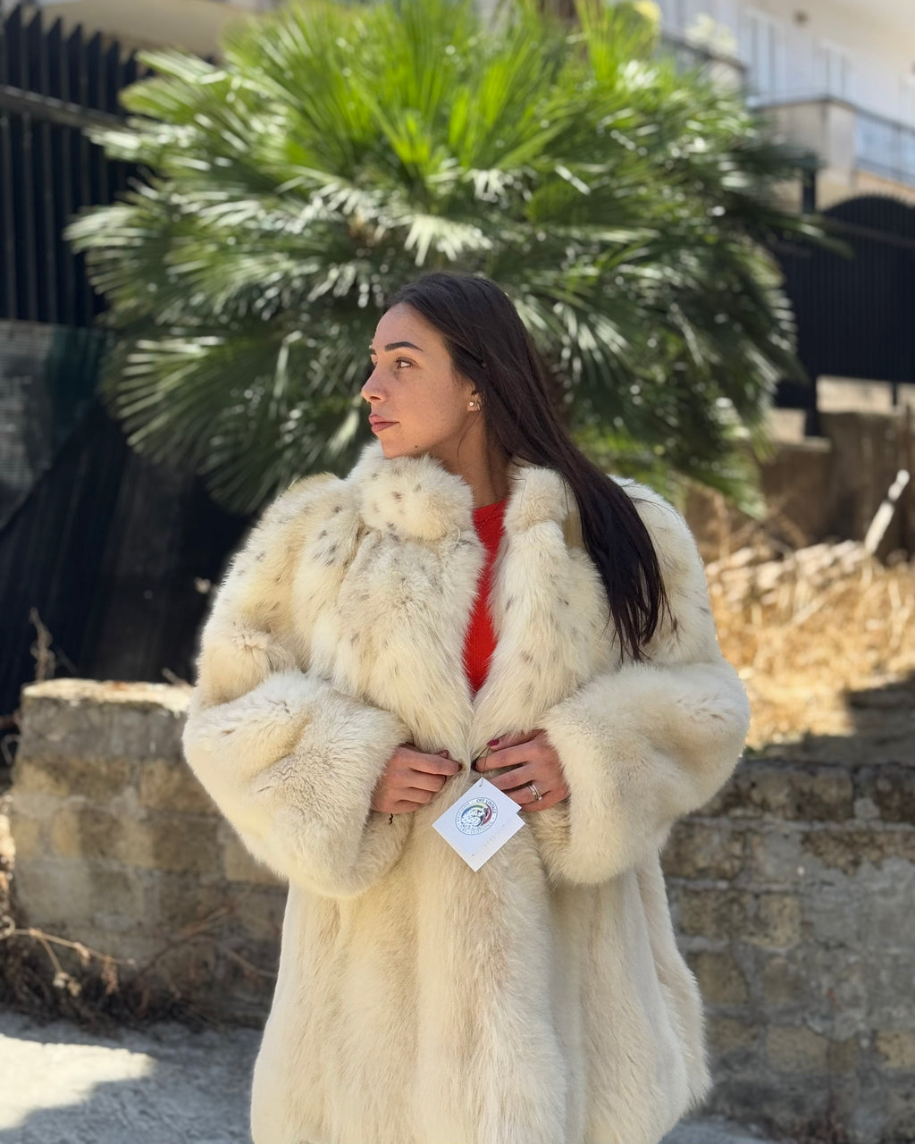 Giacca in volpe linciata