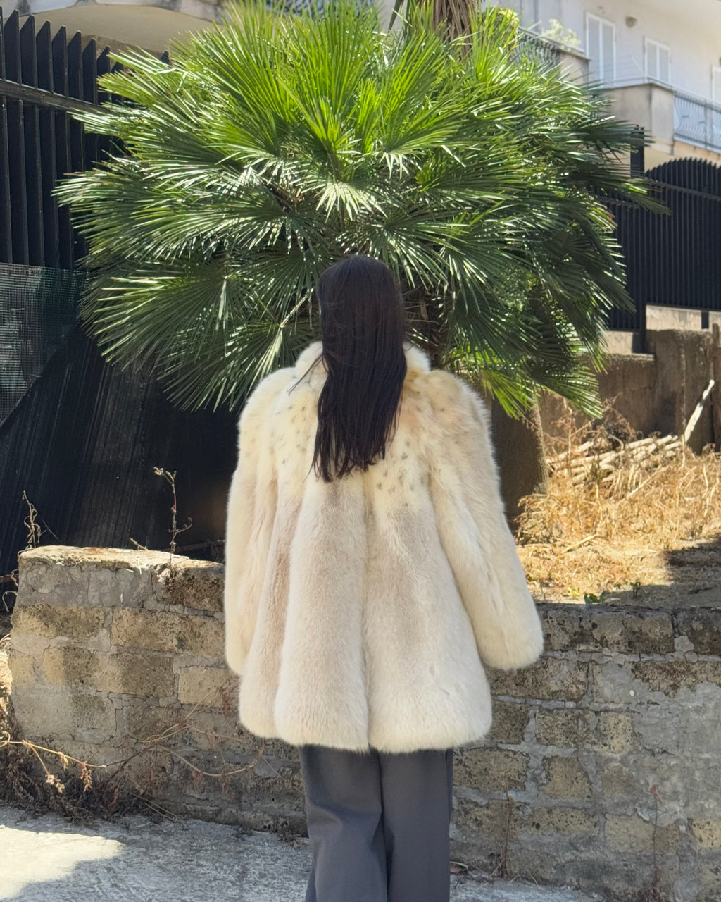 Giacca in volpe linciata