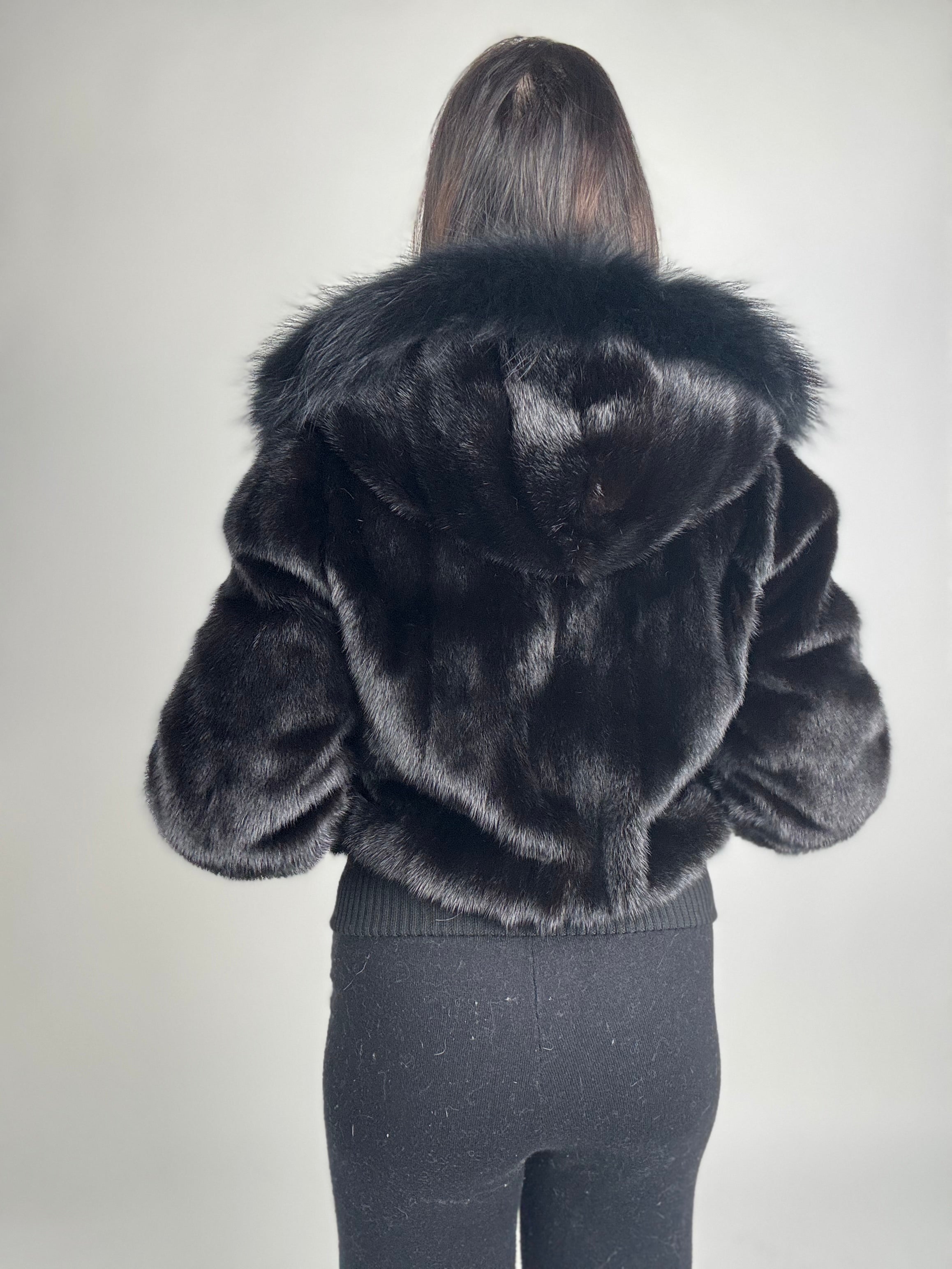 Mink Bomber Jacket