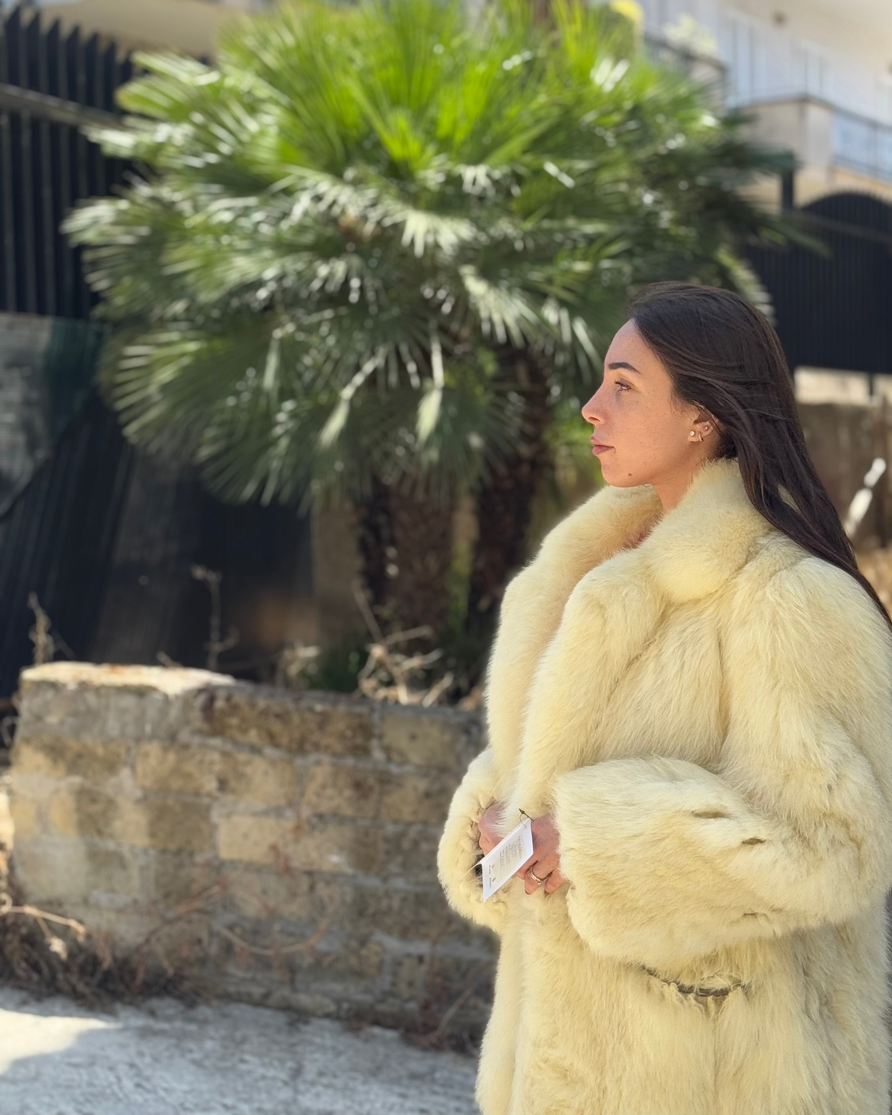 Giacca in volpe polare