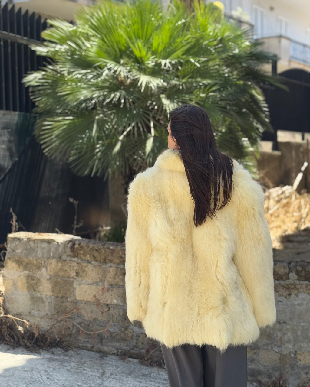 Giacca in volpe polare