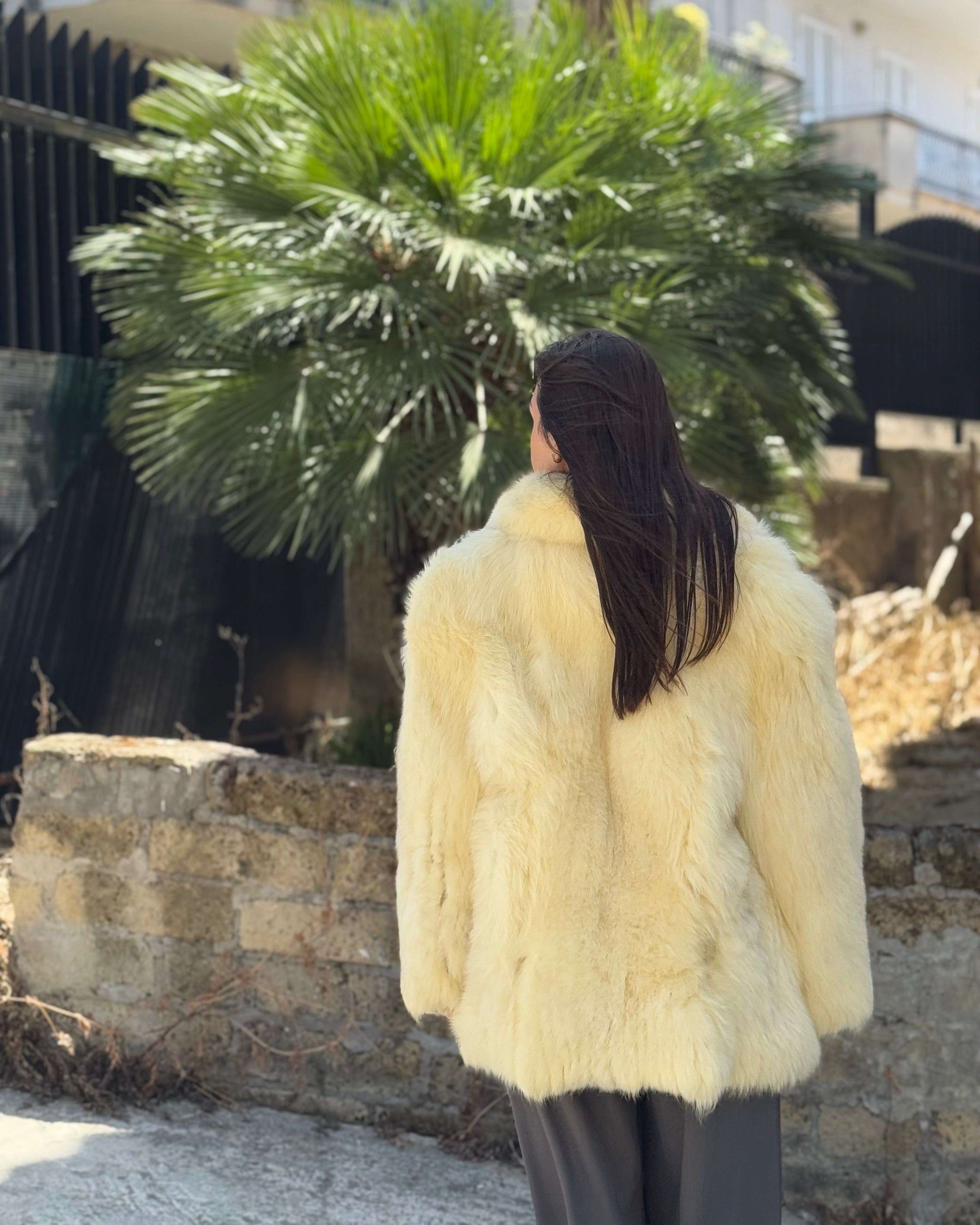 Giacca in volpe polare