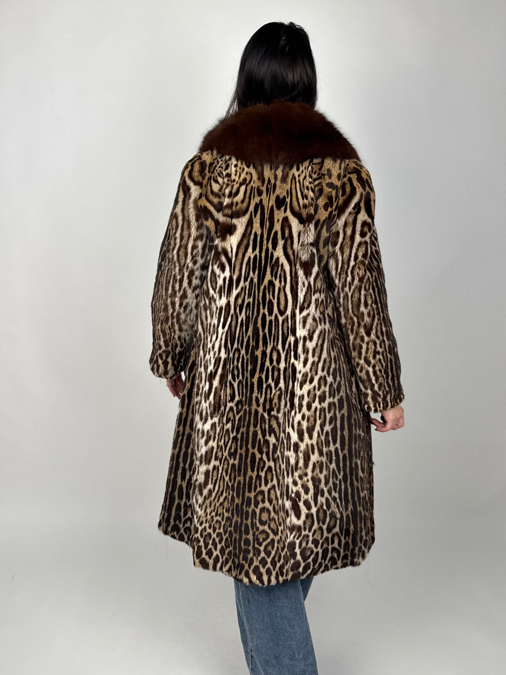 Cappotto in leopardo e volpe N58