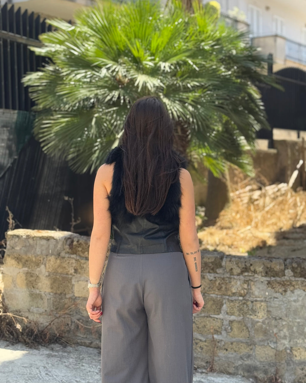 Smanicato in volpe Balmain