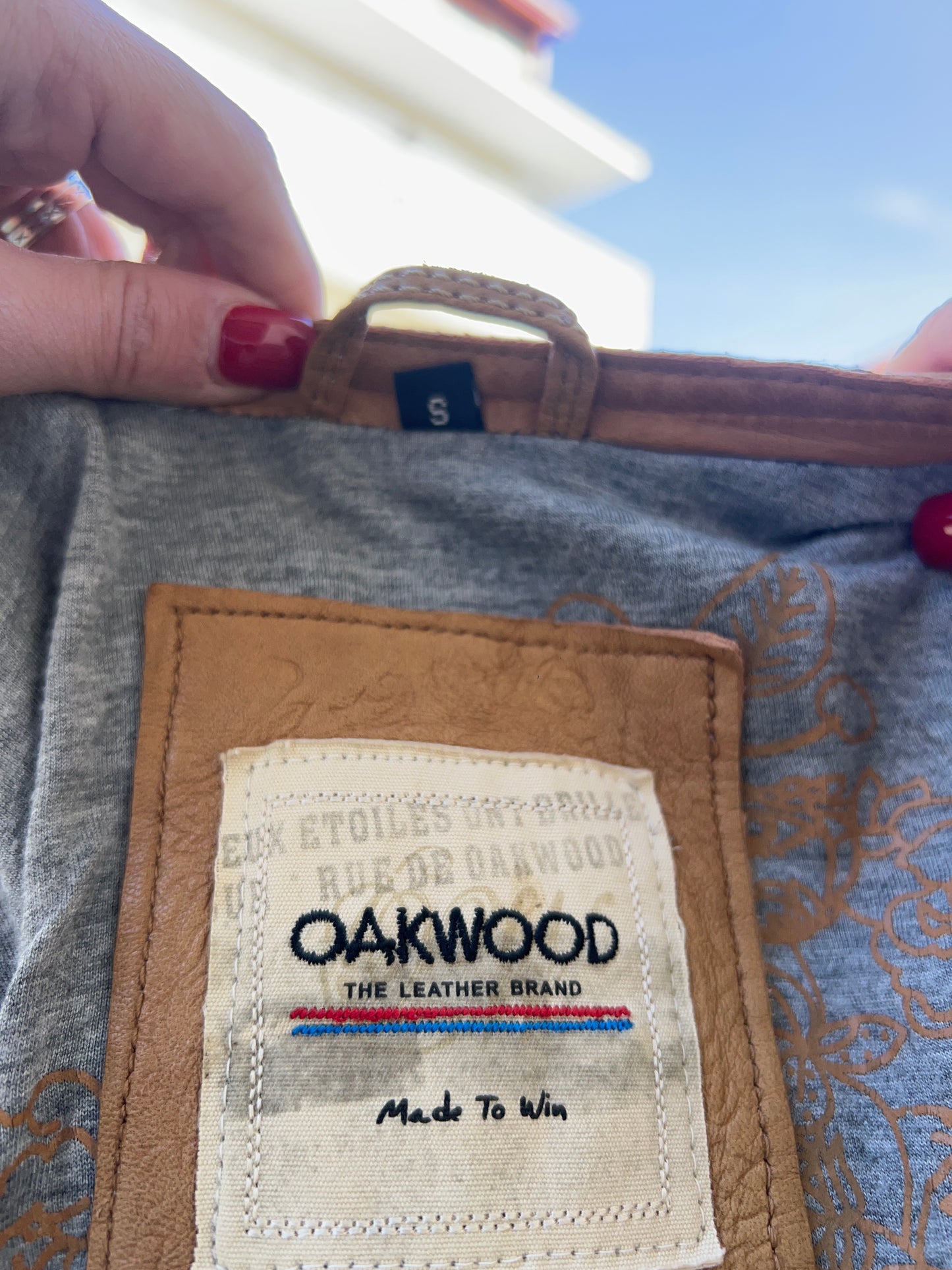 Giacca in pelle Oakwood