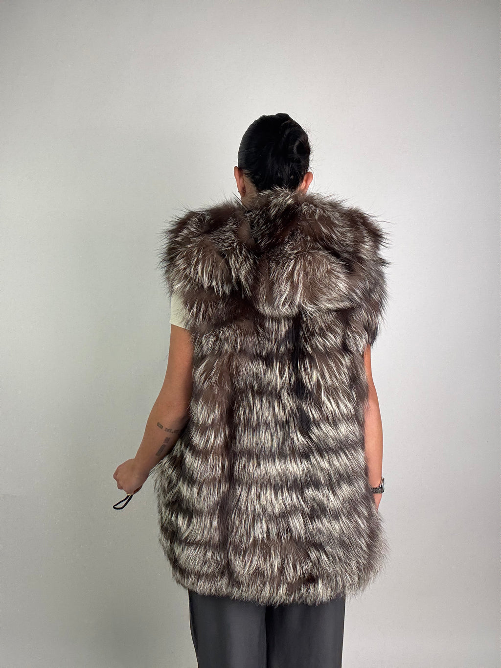 Smanicato in volpe argentata N25