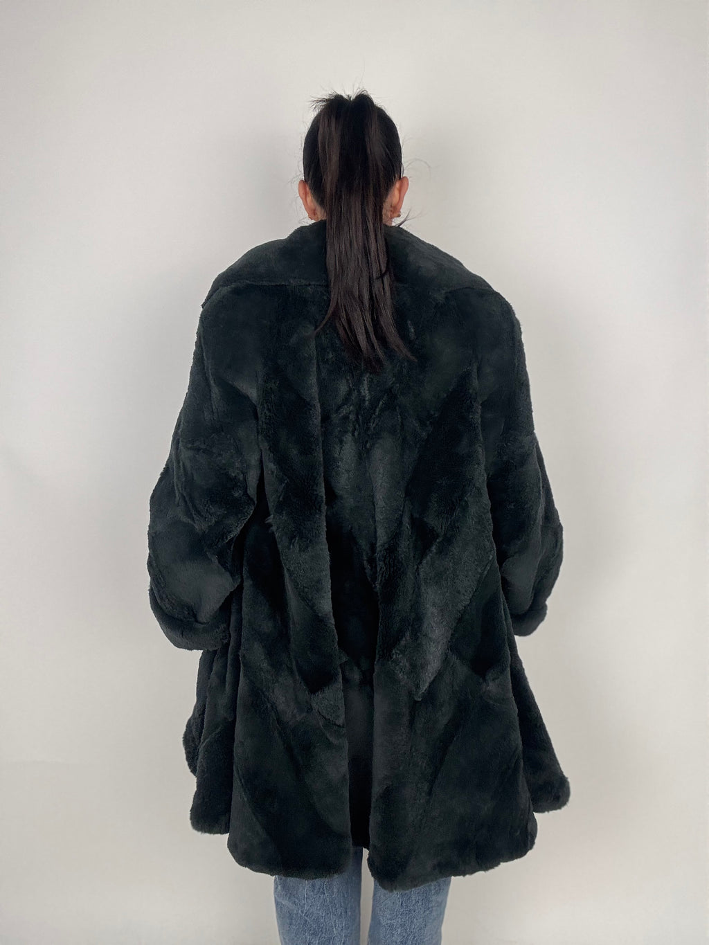 Cappotto in visone rasato N619