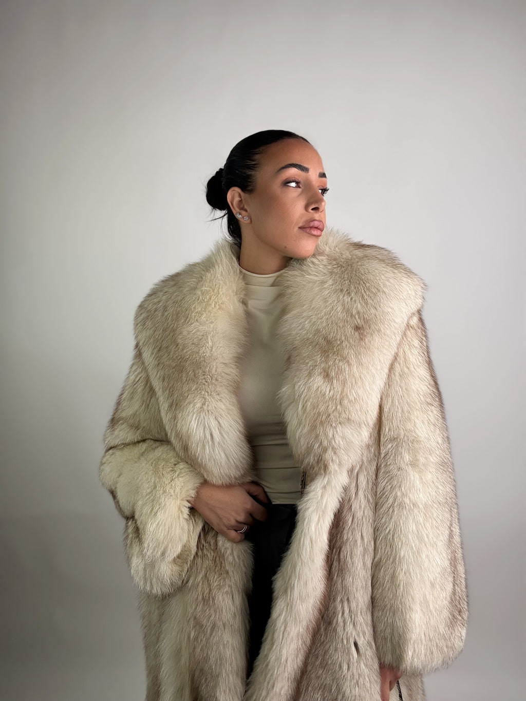 Cappotto in volpe della groenlandia N19