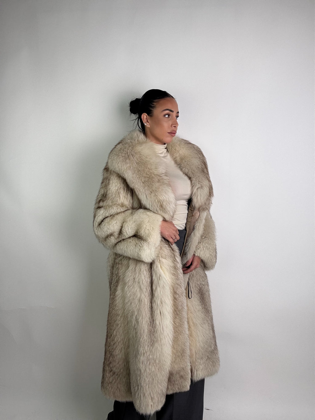 Cappotto in volpe della groenlandia N19