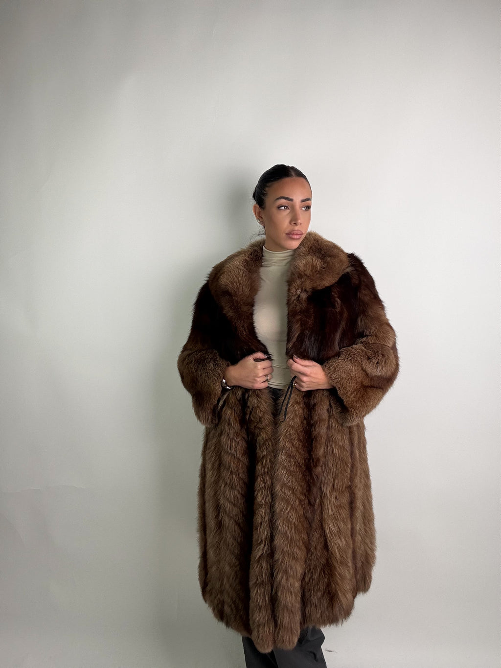 Cappotto in volpe della groenlandia N18