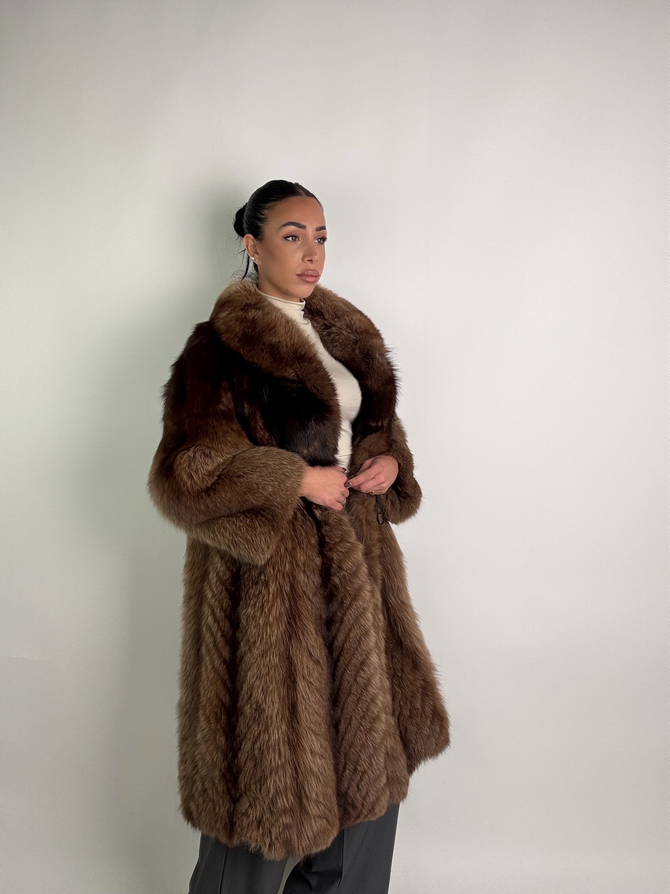 Cappotto in volpe della groenlandia N18