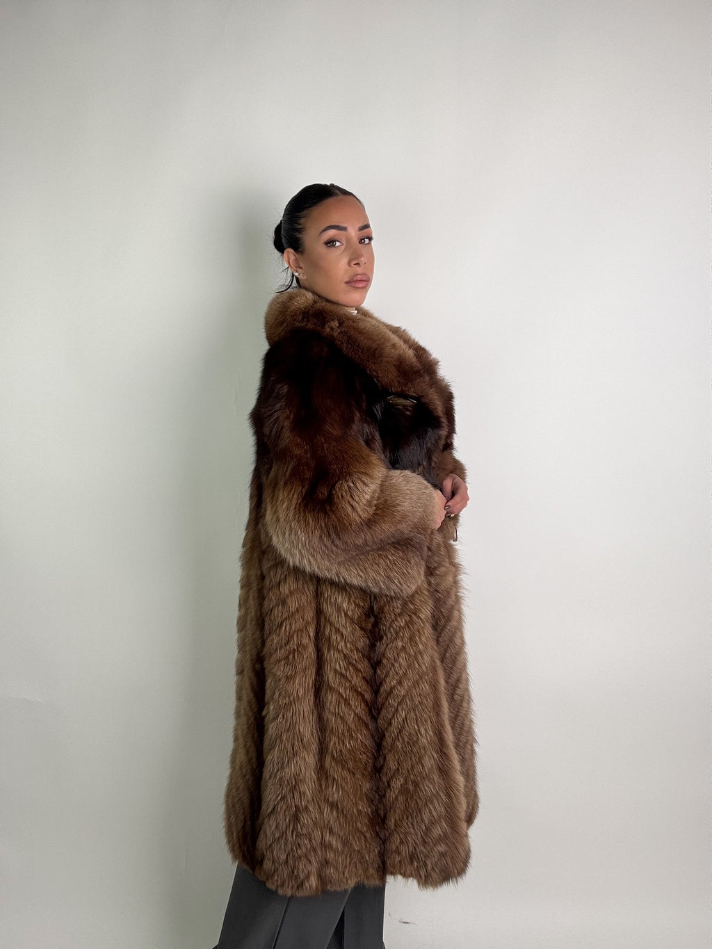 Cappotto in volpe della groenlandia N18